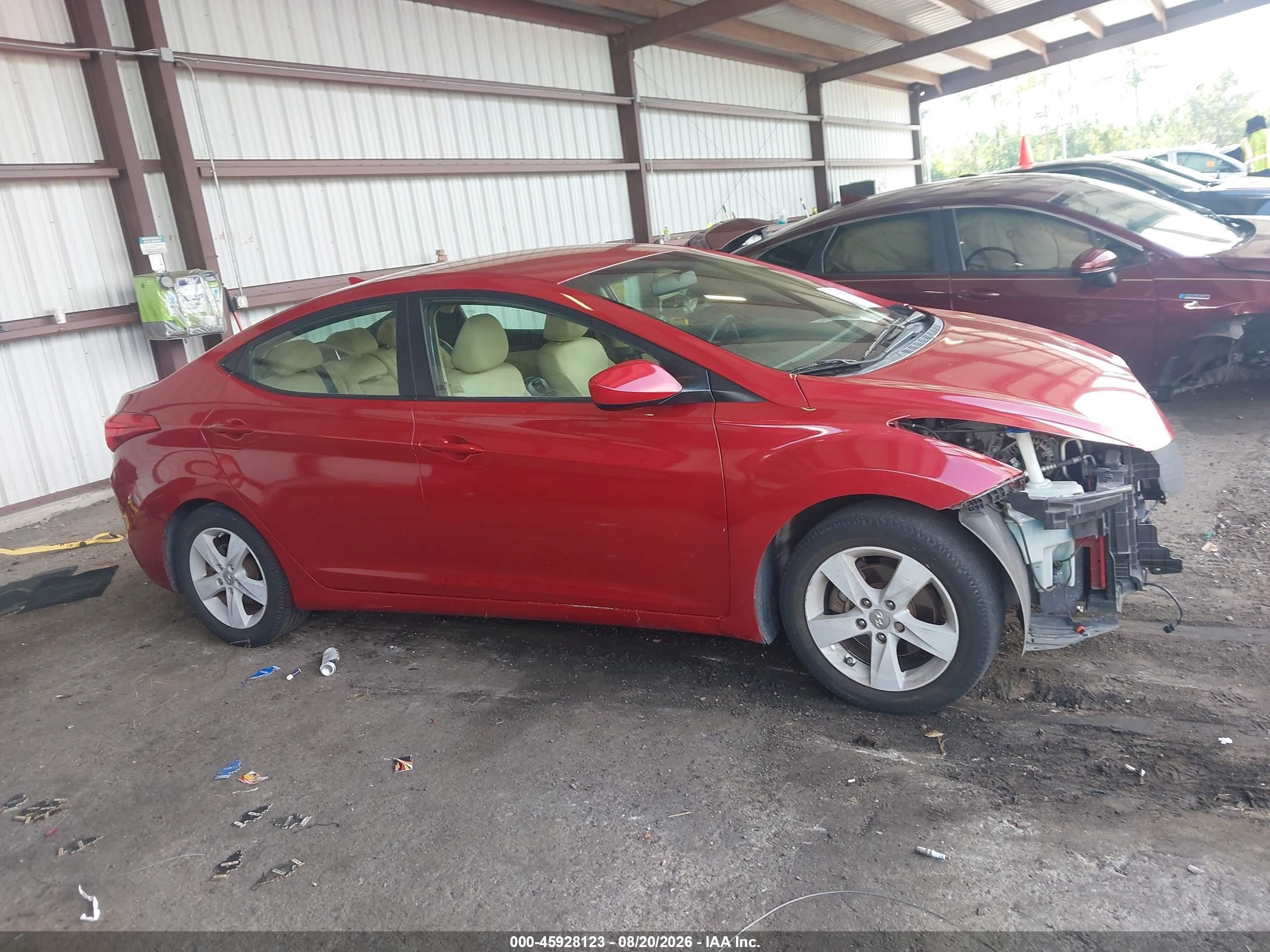 2012 Hyundai Elantra Gls (ulsan Plant) Red vin: KMHDH4AE7CU180291