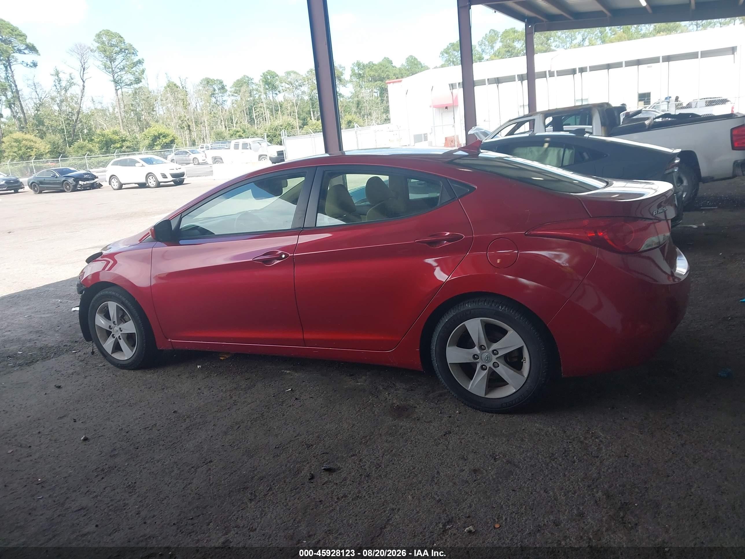 2012 Hyundai Elantra Gls (ulsan Plant) Red vin: KMHDH4AE7CU180291