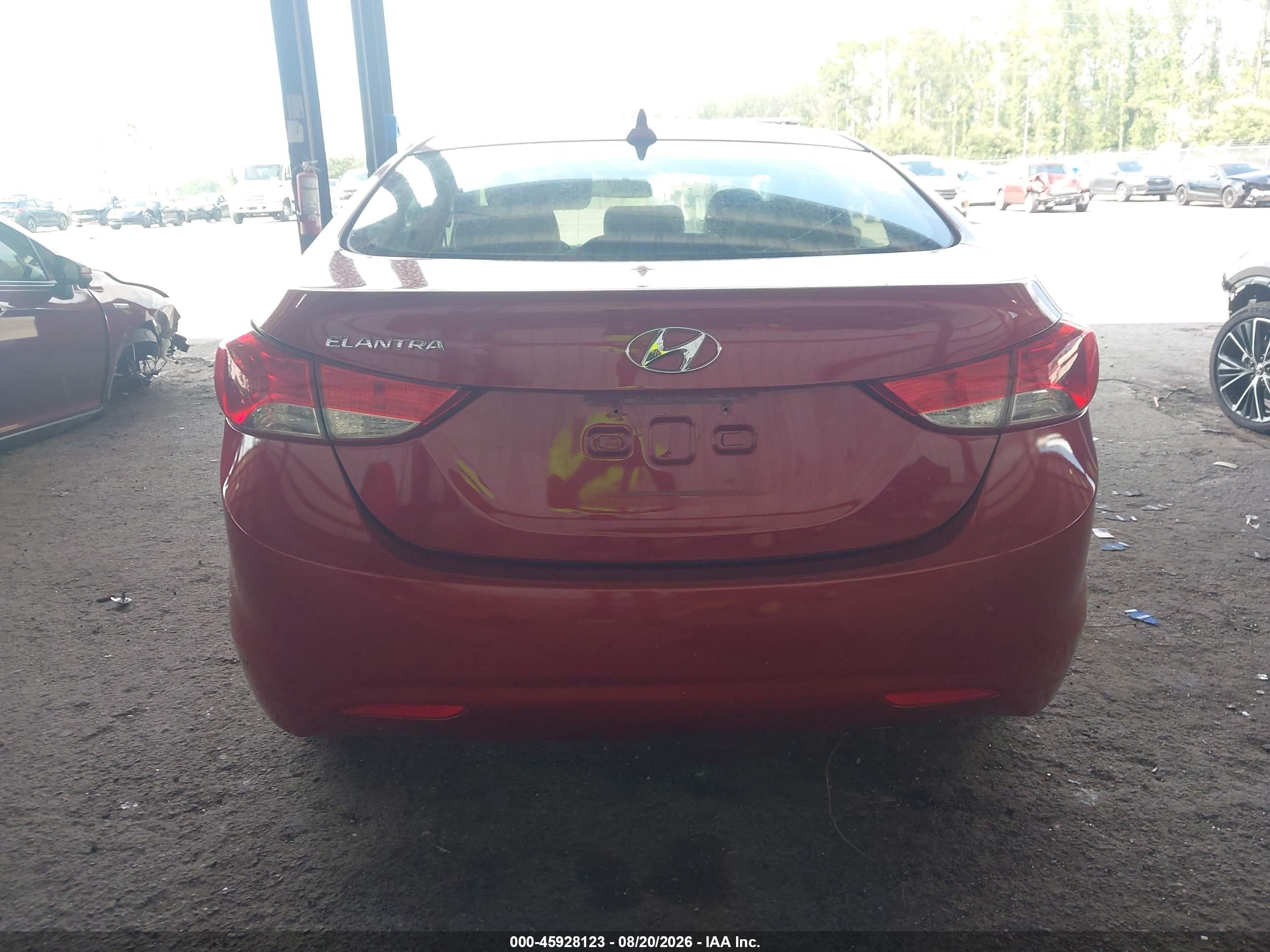 2012 Hyundai Elantra Gls (ulsan Plant) Red vin: KMHDH4AE7CU180291