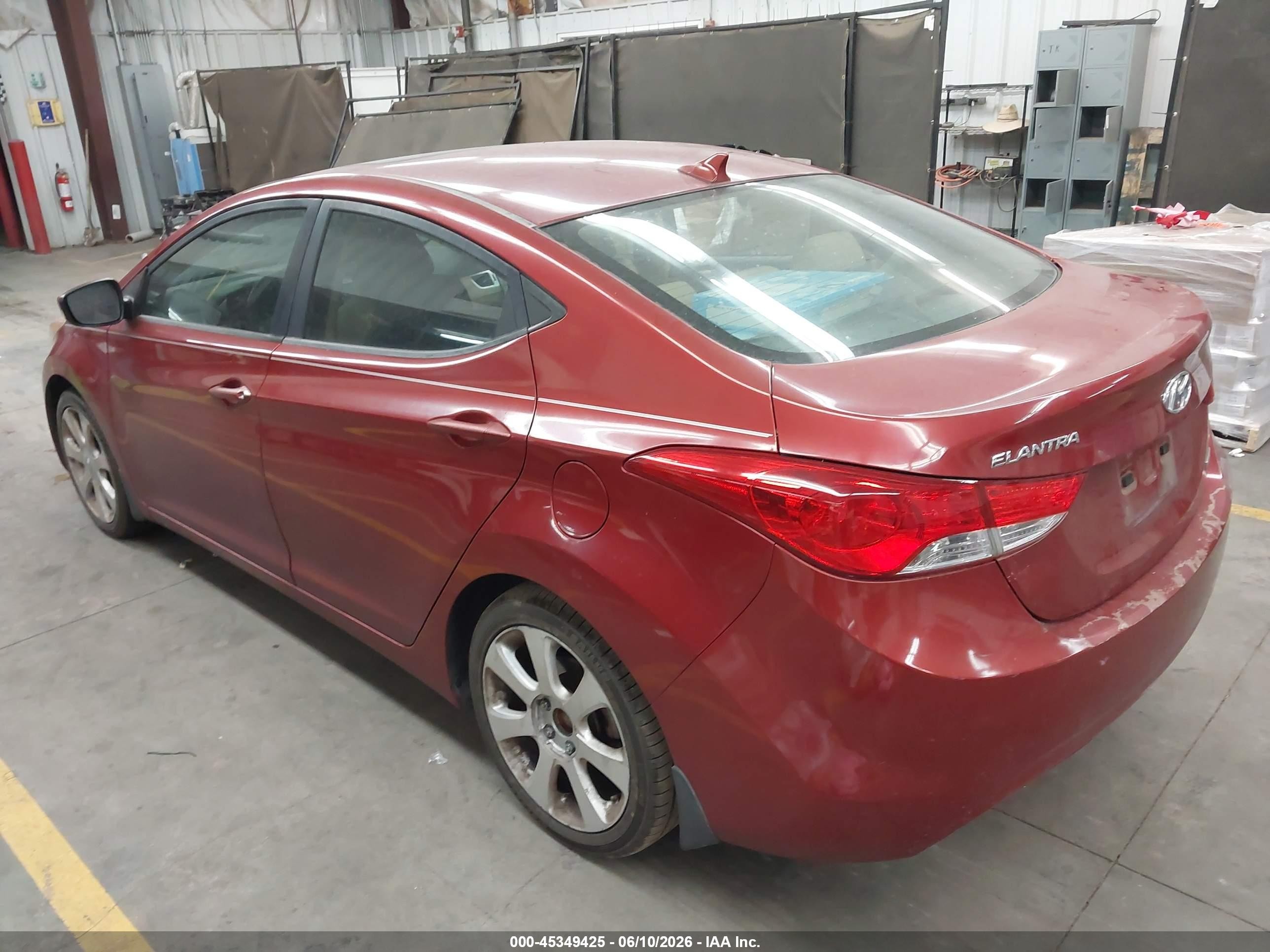 2012 Hyundai Elantra Limited (ulsan Plant) Red vin: KMHDH4AE7CU207828