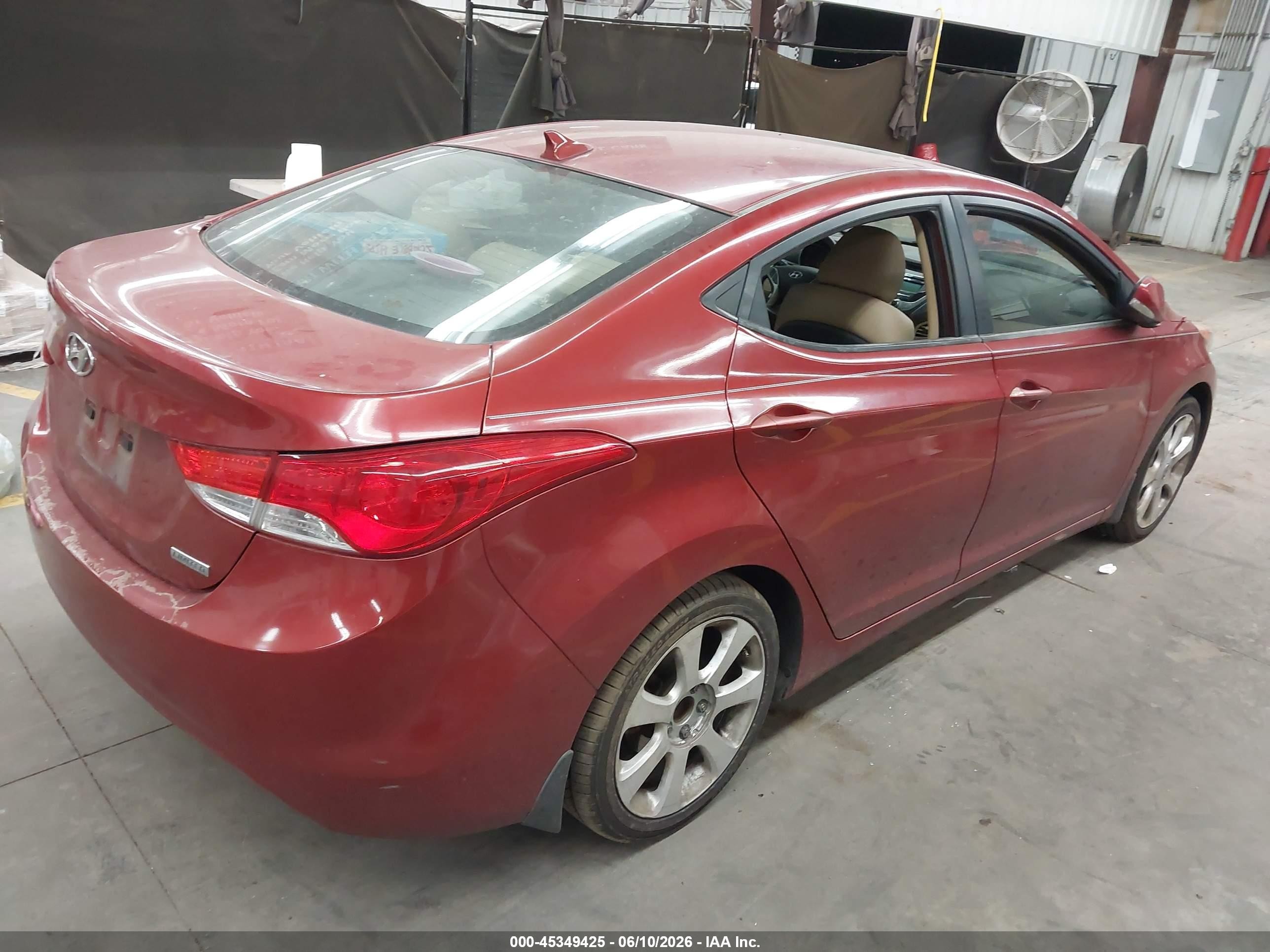 2012 Hyundai Elantra Limited (ulsan Plant) Red vin: KMHDH4AE7CU207828