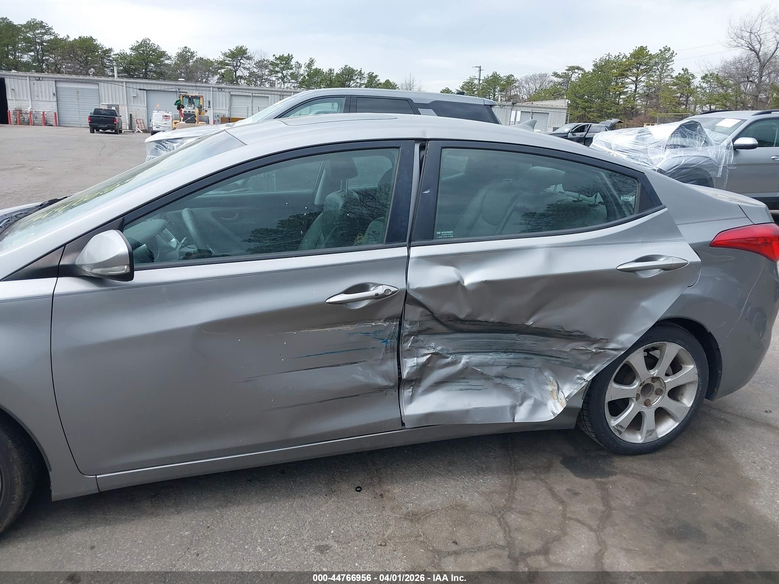 2012 Hyundai Elantra Limited (ulsan Plant) Gray vin: KMHDH4AE7CU214987