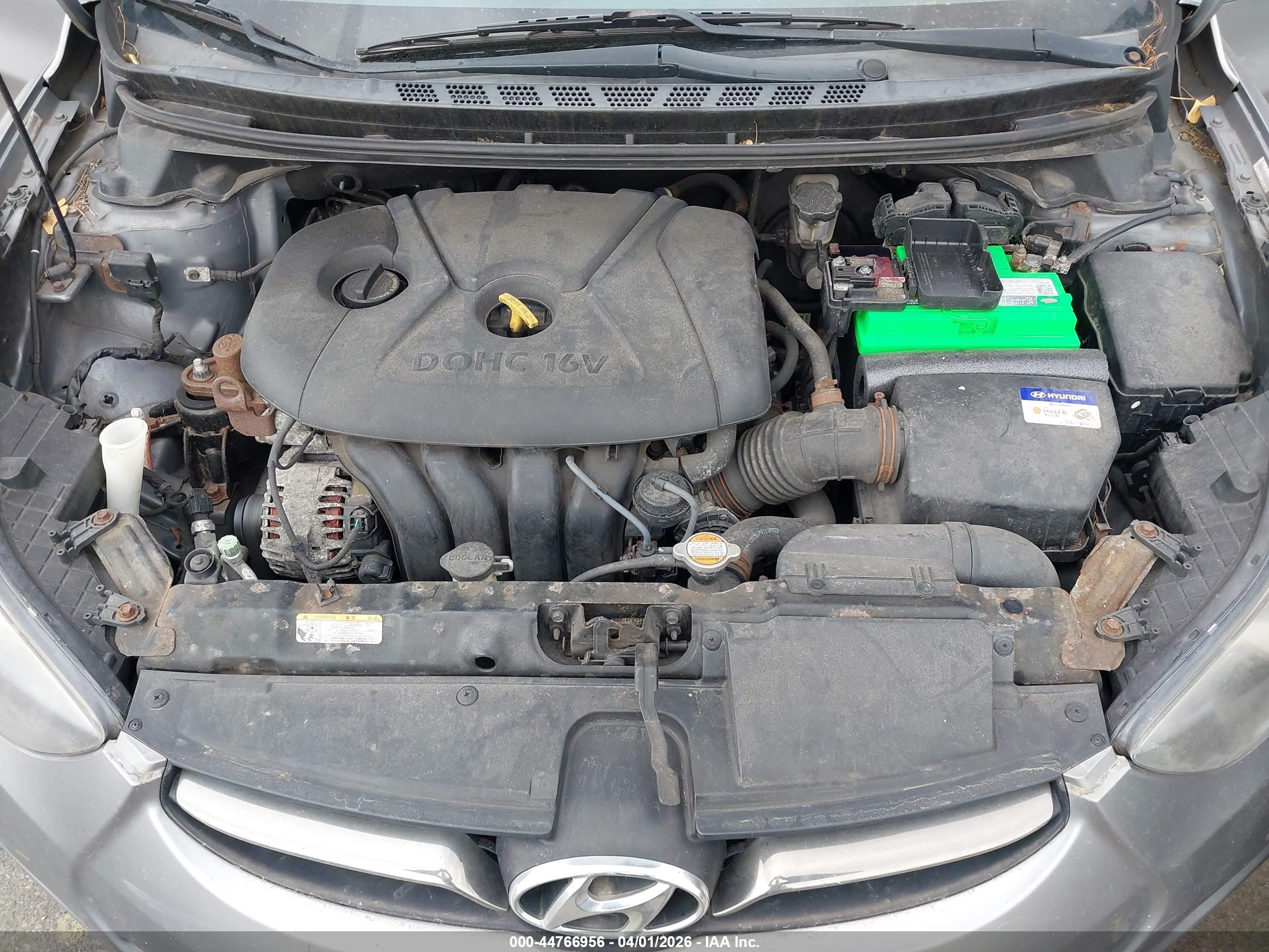 2012 Hyundai Elantra Limited (ulsan Plant) Gray vin: KMHDH4AE7CU214987