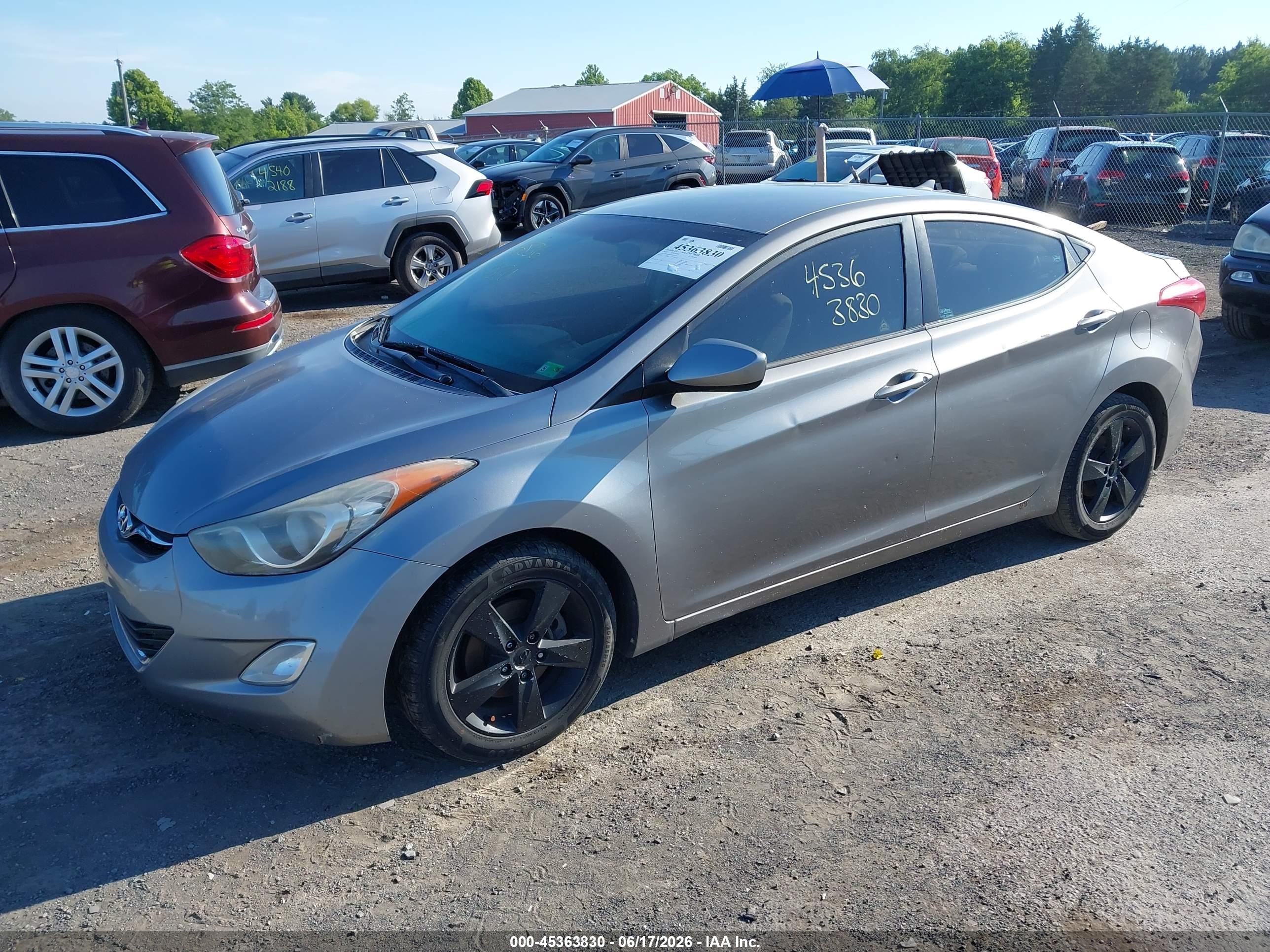 2012 Hyundai Elantra Gls (ulsan Plant) Silver vin: KMHDH4AE7CU233930