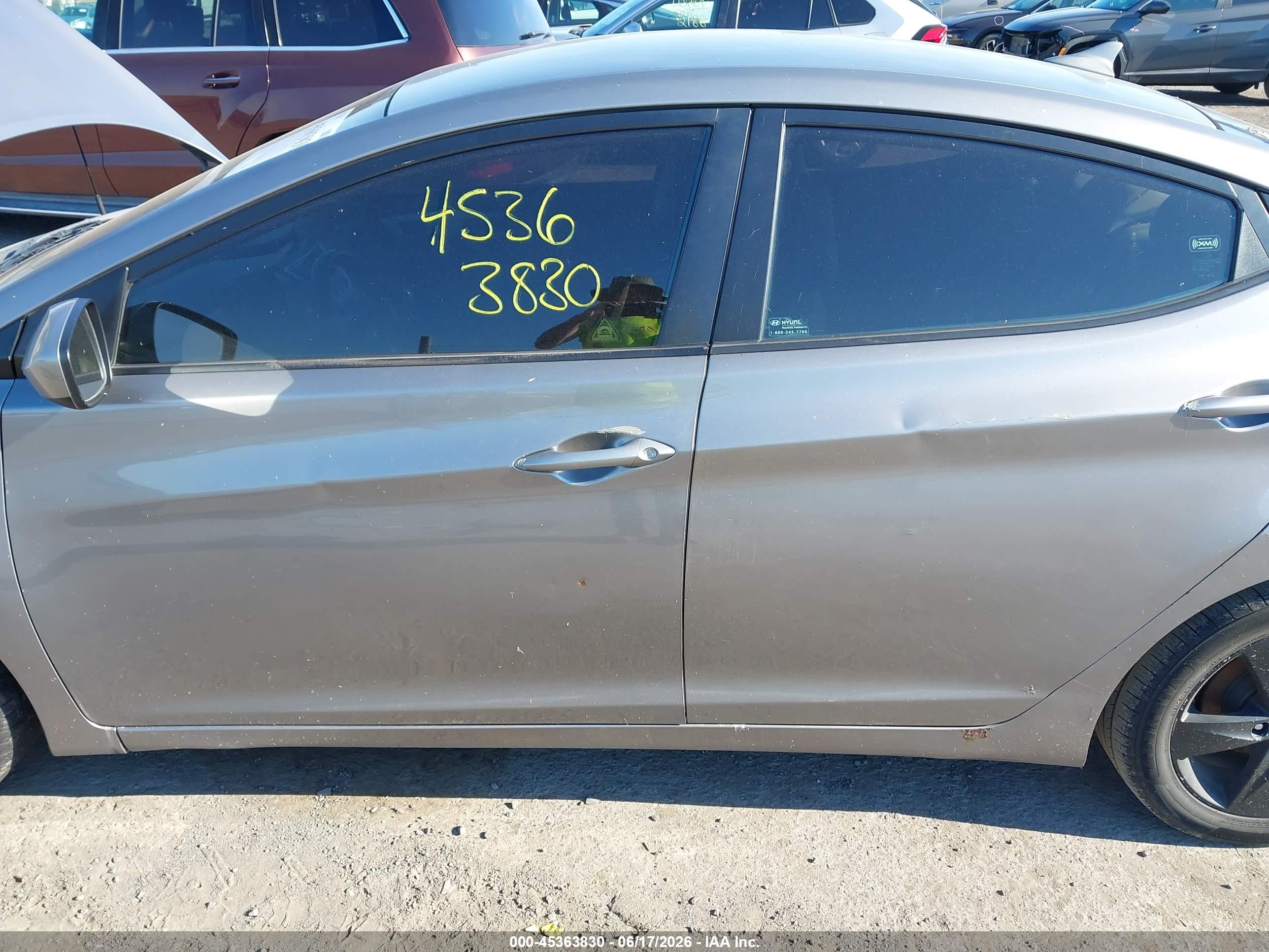 2012 Hyundai Elantra Gls (ulsan Plant) Silver vin: KMHDH4AE7CU233930