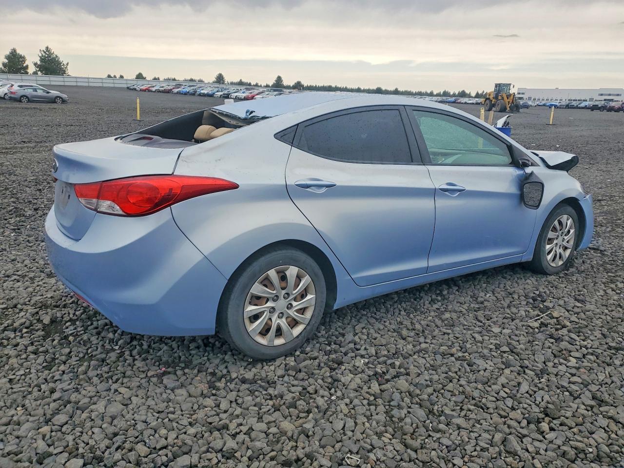 2012 Hyundai Elantra Gls Blue vin: KMHDH4AE7CU237816