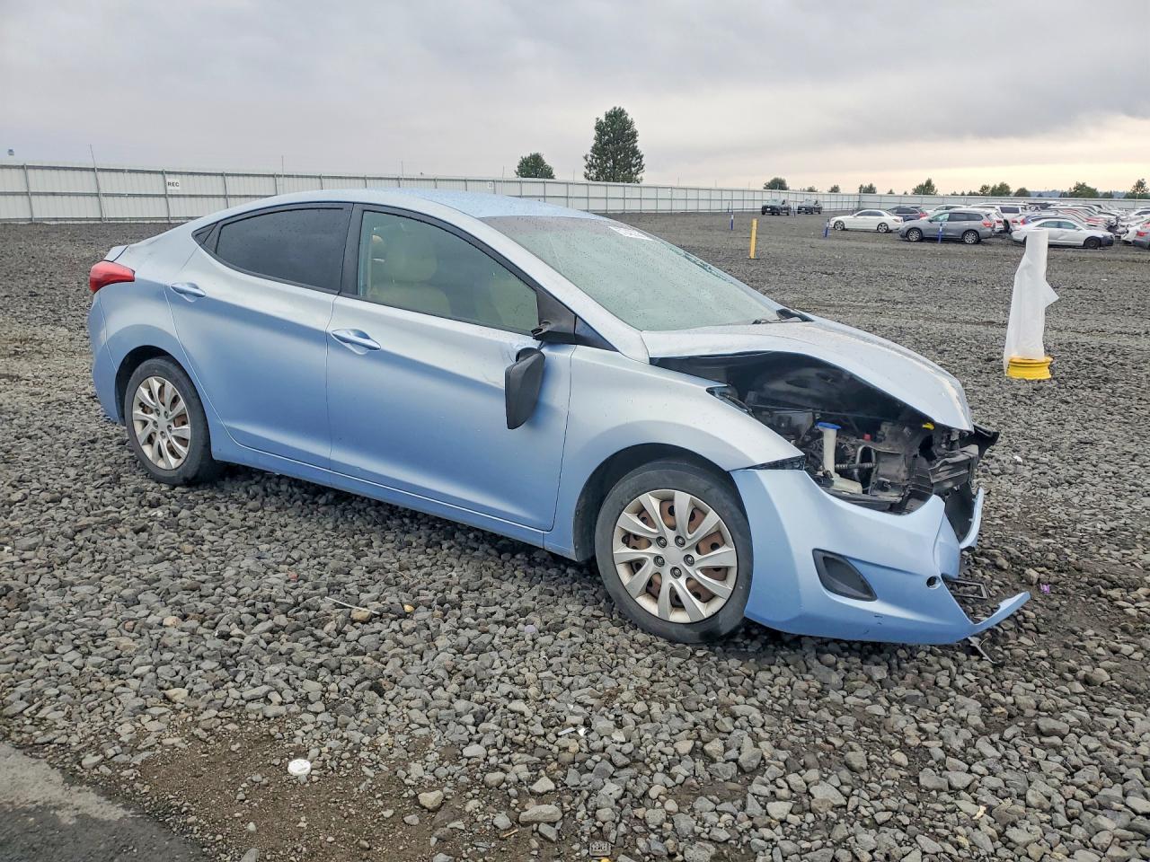 2012 Hyundai Elantra Gls Blue vin: KMHDH4AE7CU237816