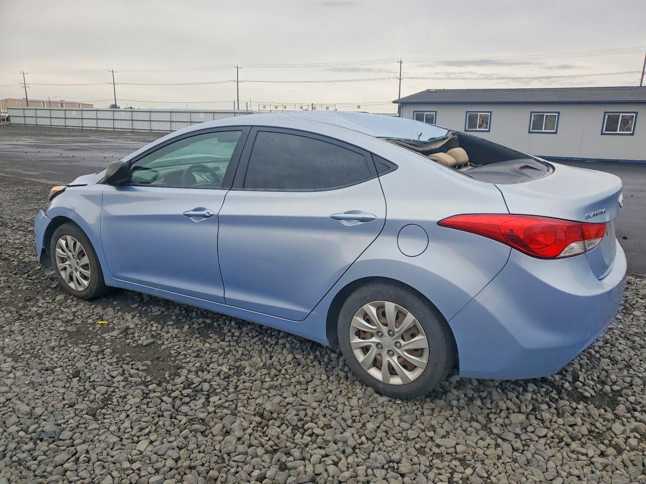 2012 Hyundai Elantra Gls Blue vin: KMHDH4AE7CU237816