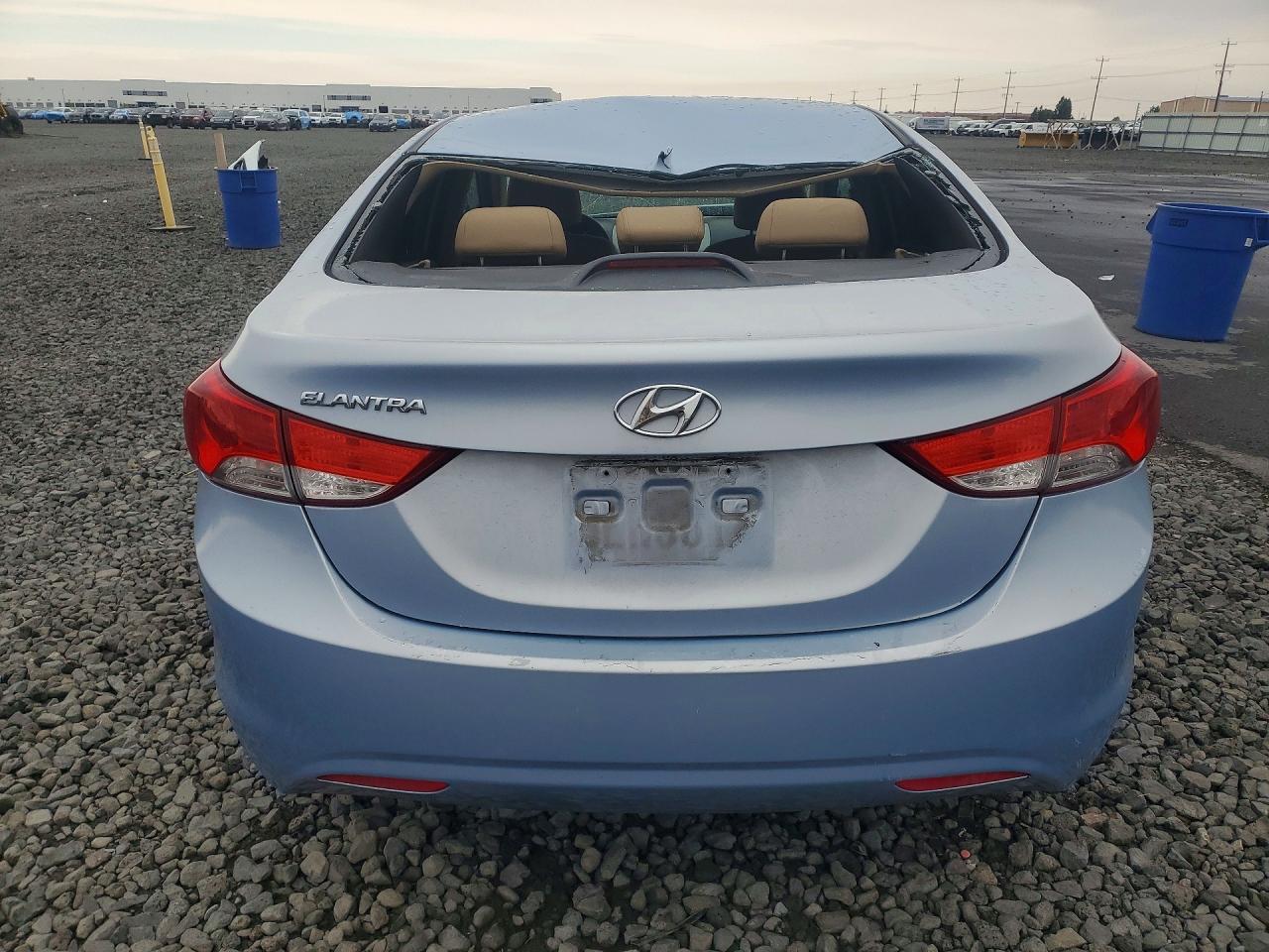 2012 Hyundai Elantra Gls Blue vin: KMHDH4AE7CU237816