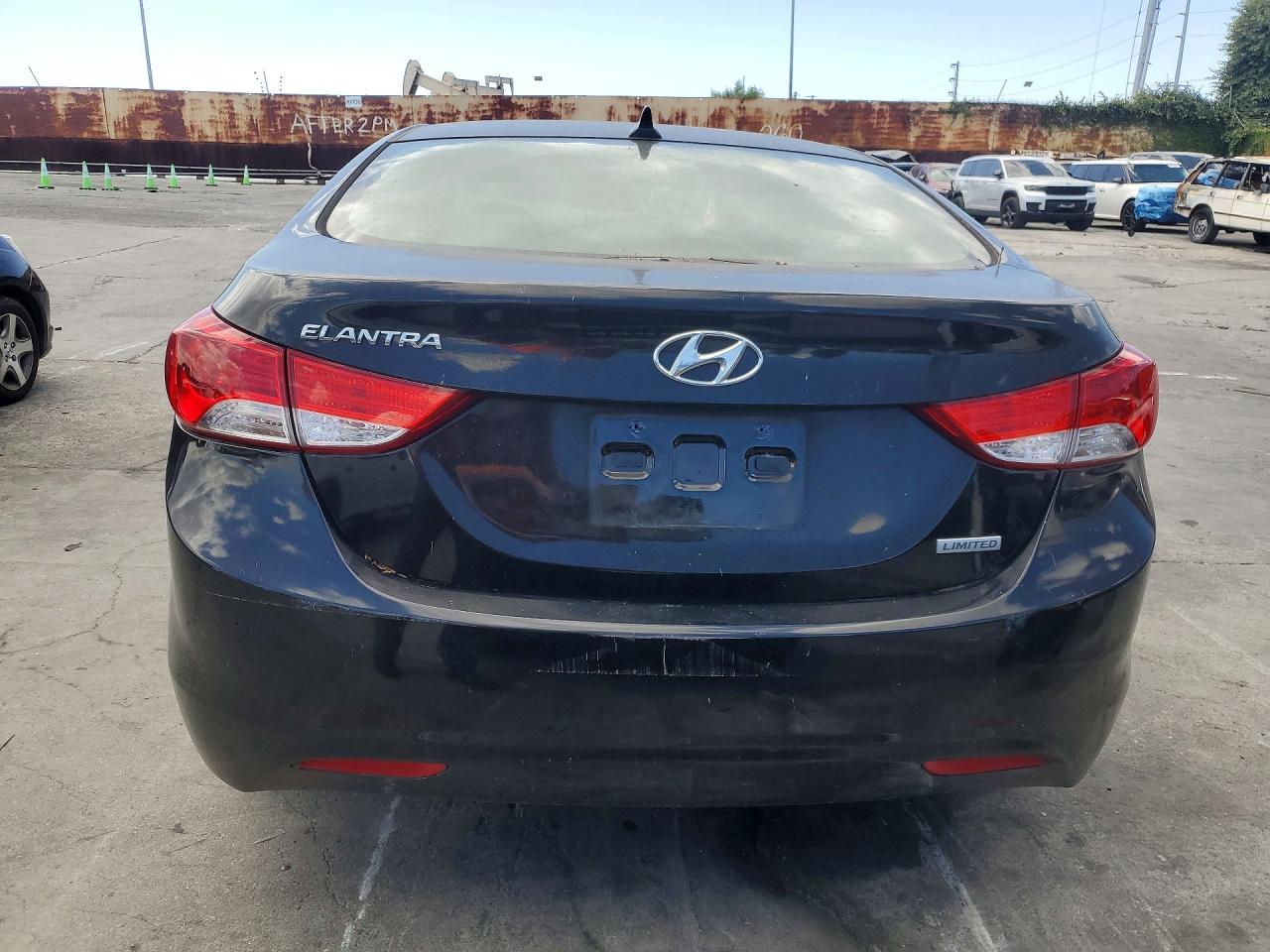 2012 Hyundai Elantra Limited Black vin: KMHDH4AE7CU257063
