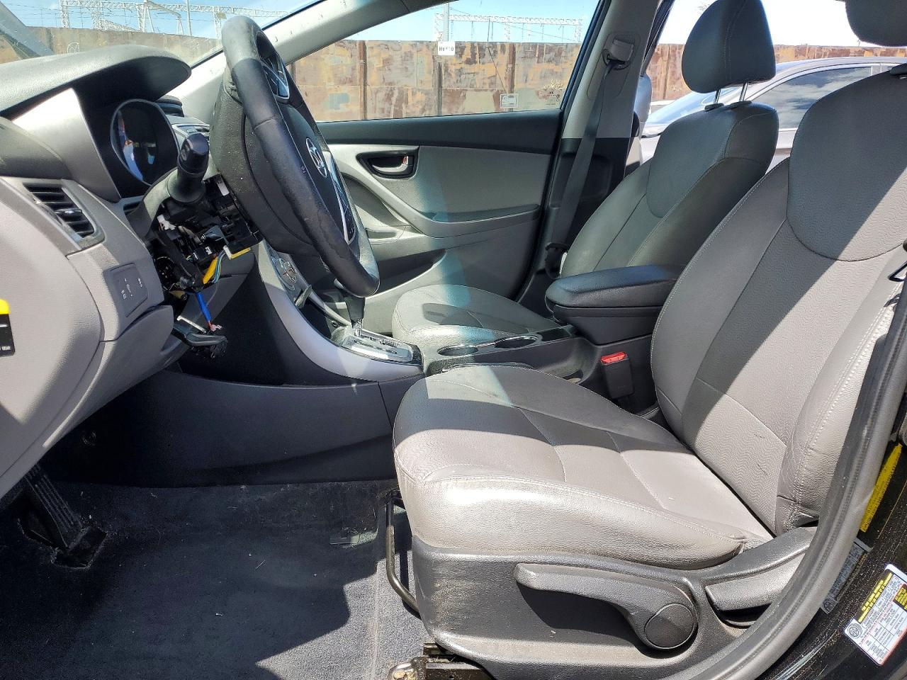 2012 Hyundai Elantra Limited Black vin: KMHDH4AE7CU257063