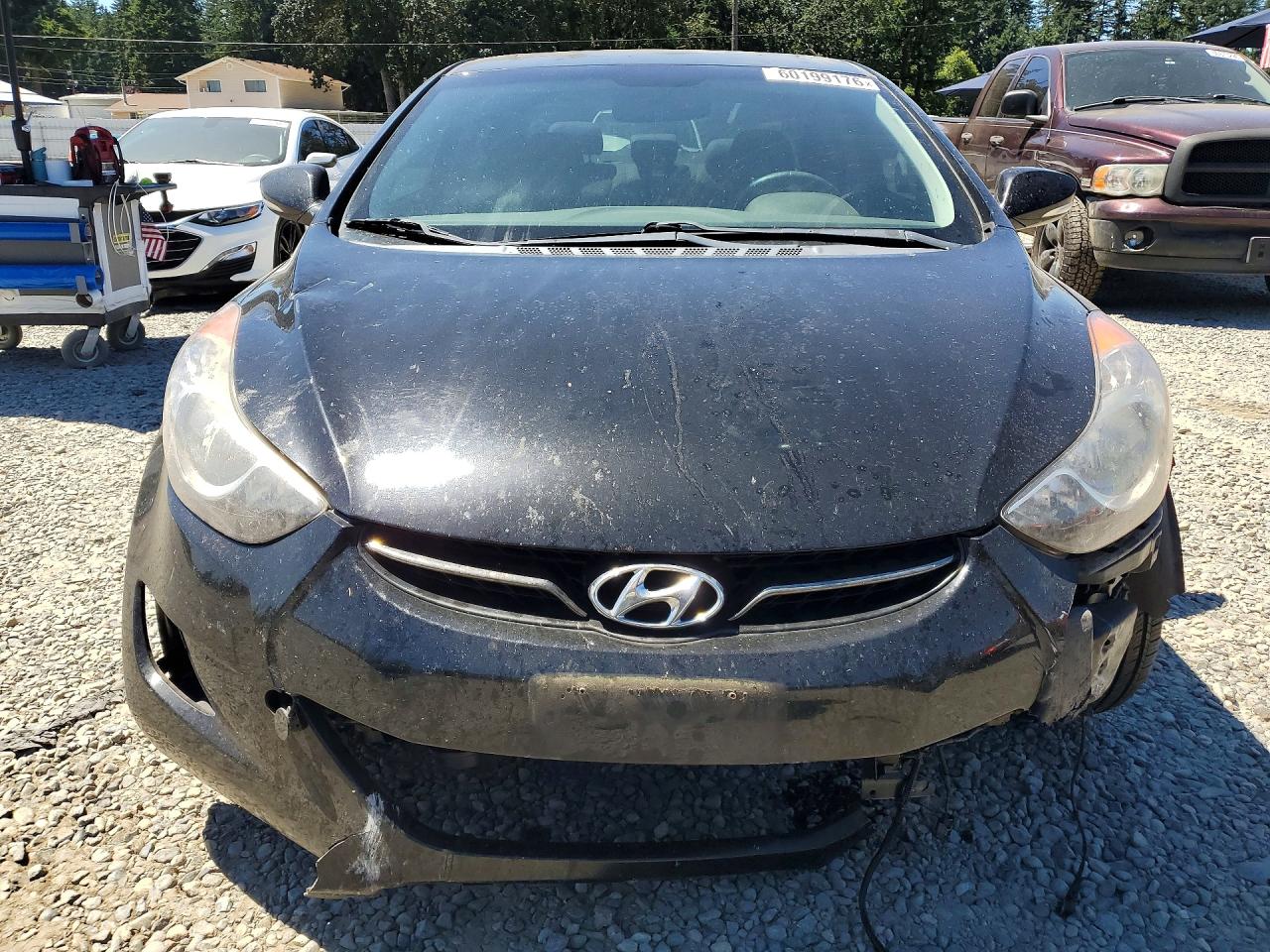 2012 Hyundai Elantra Limited Black vin: KMHDH4AE7CU272033