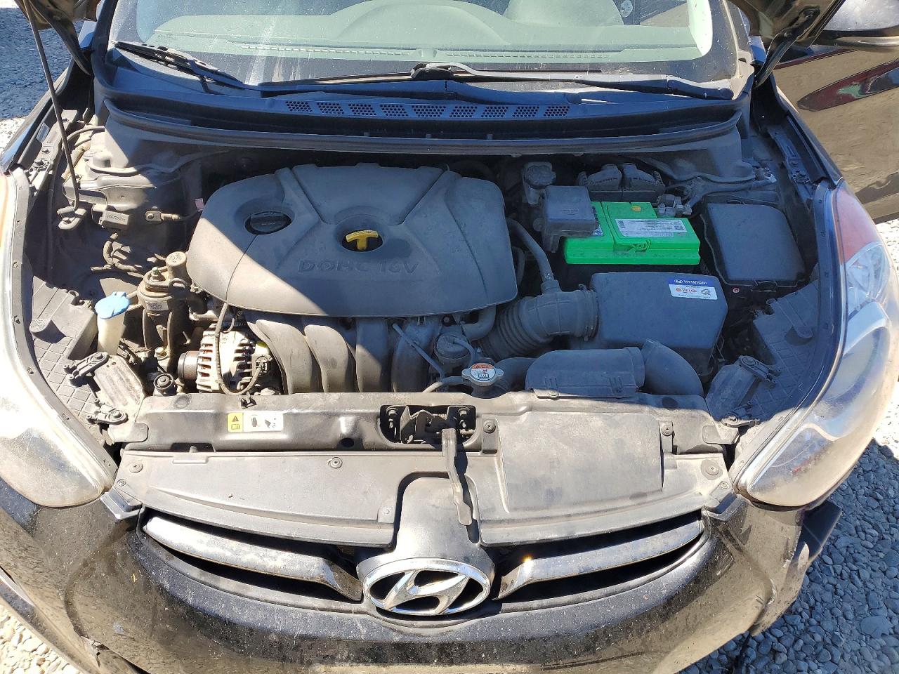2012 Hyundai Elantra Limited Black vin: KMHDH4AE7CU272033