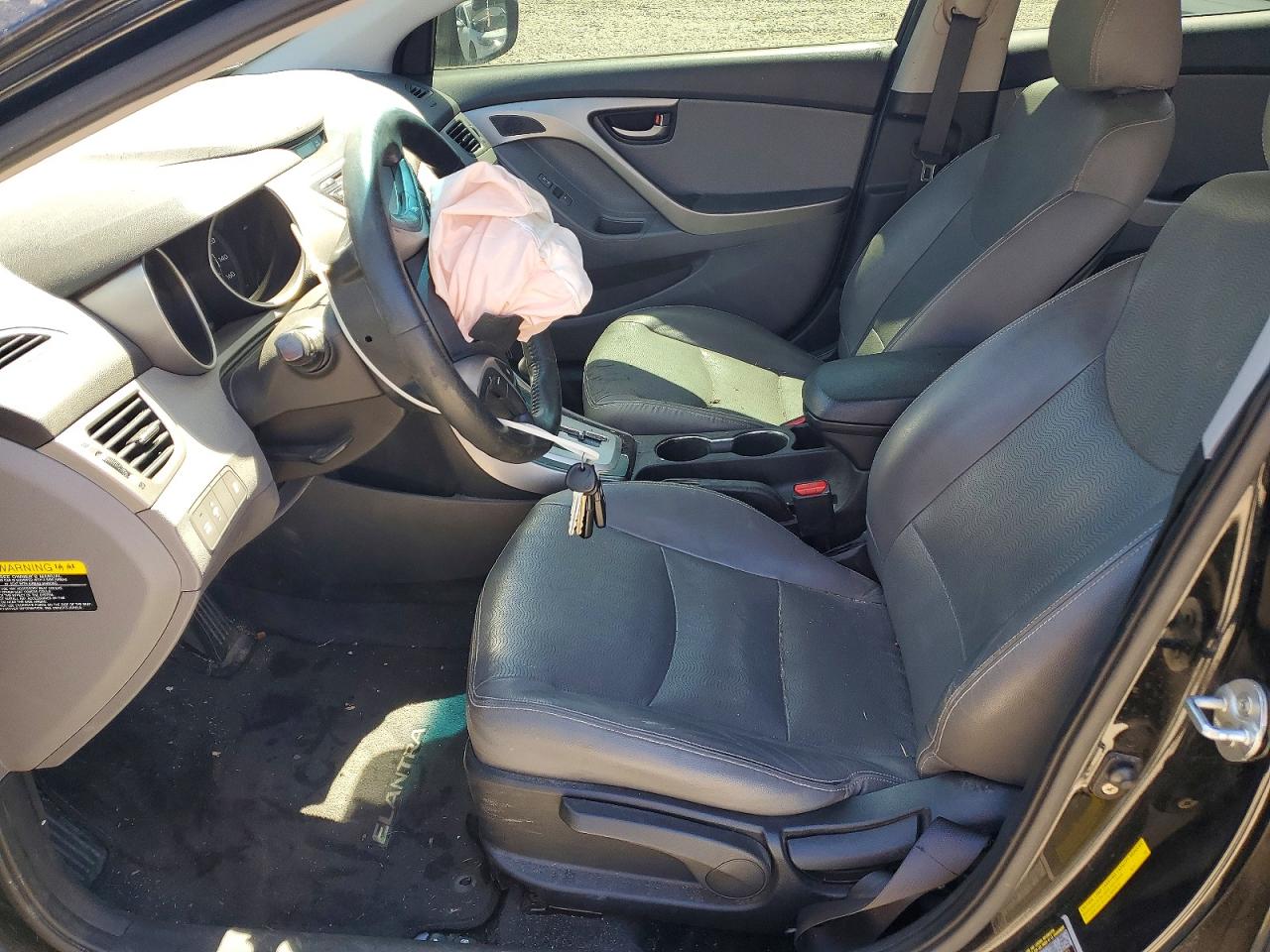 2012 Hyundai Elantra Limited Black vin: KMHDH4AE7CU272033