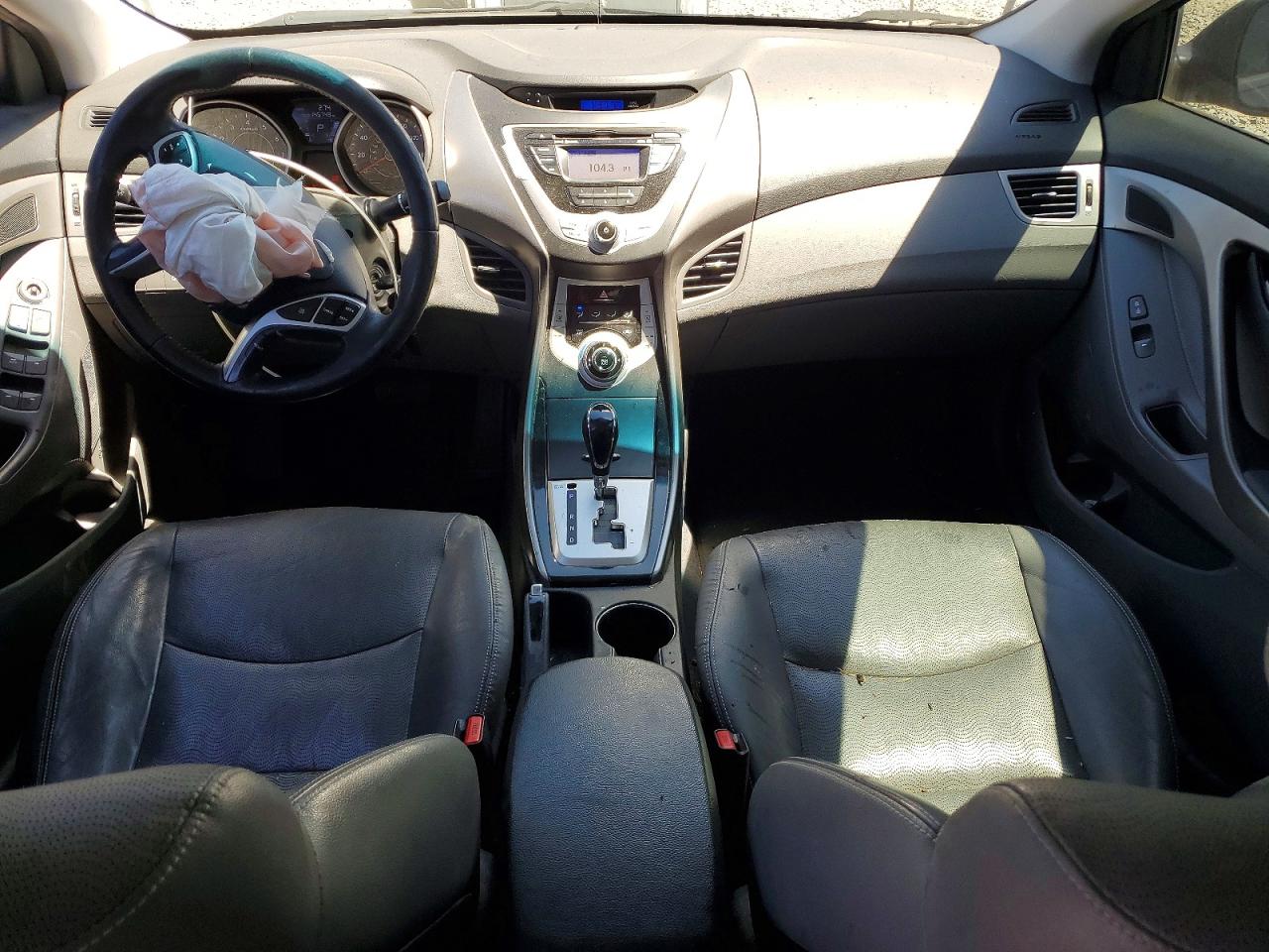 2012 Hyundai Elantra Limited Black vin: KMHDH4AE7CU272033