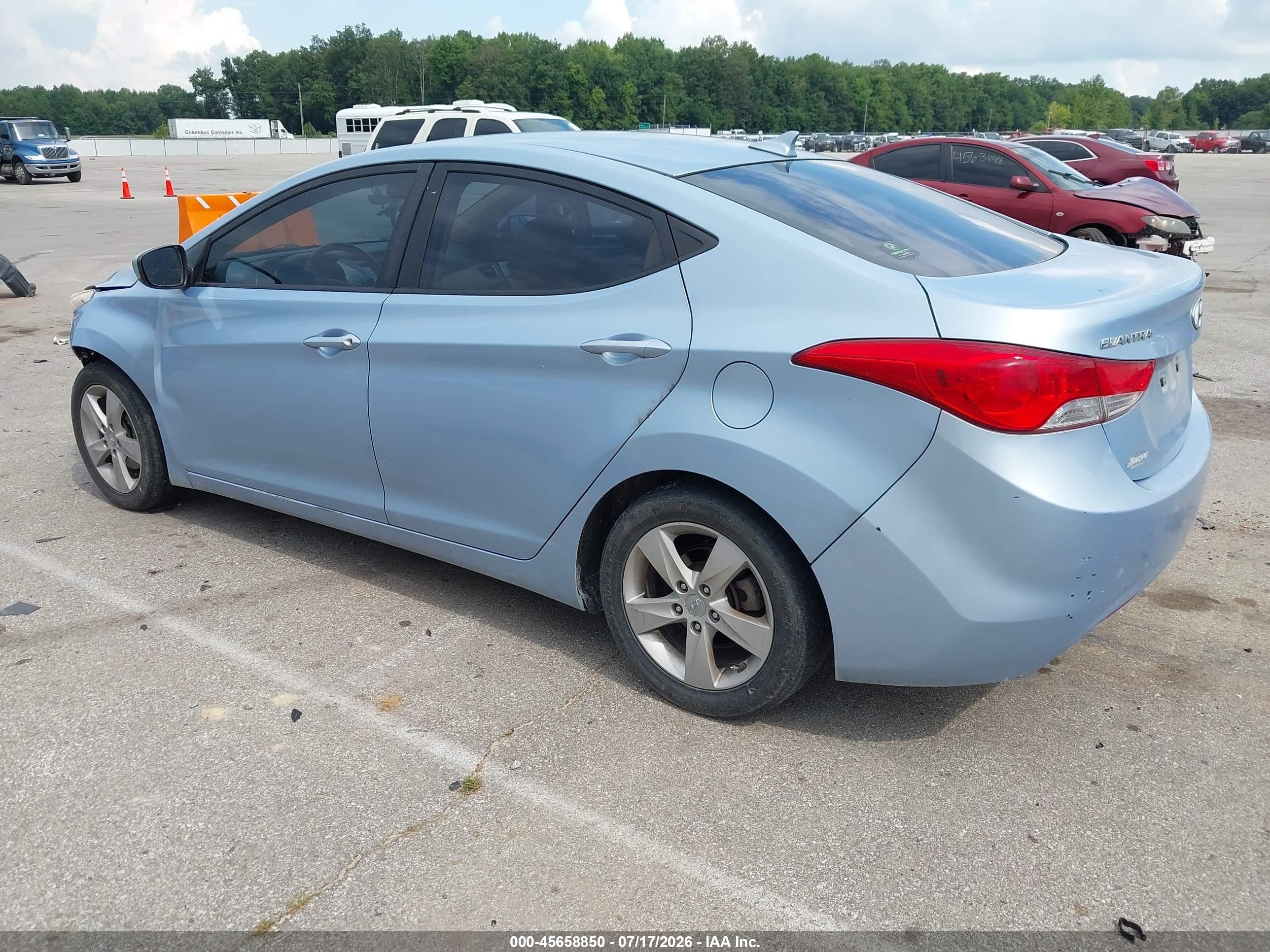 2012 Hyundai Elantra Gls (ulsan Plant) Blue vin: KMHDH4AE7CU272582