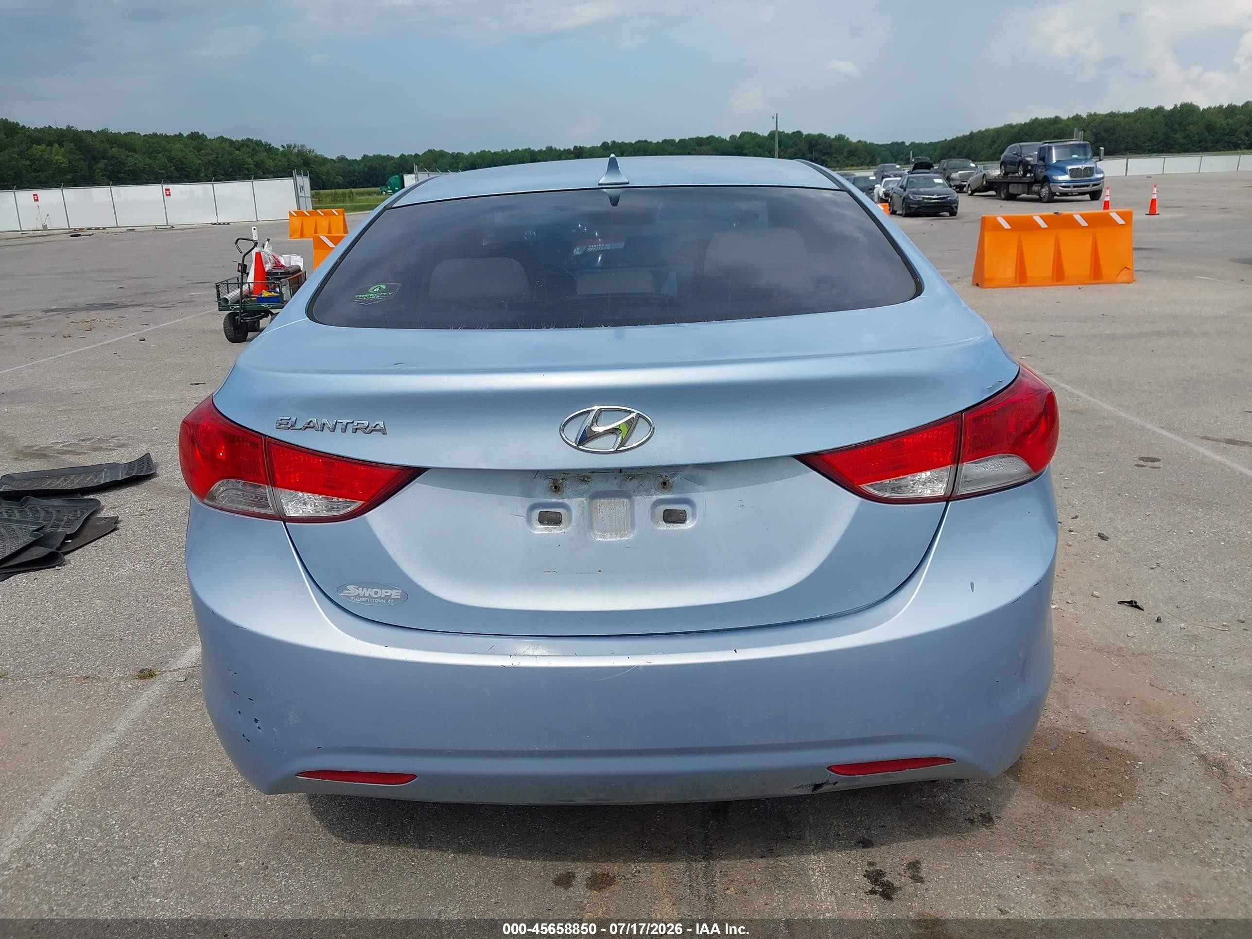 2012 Hyundai Elantra Gls (ulsan Plant) Blue vin: KMHDH4AE7CU272582