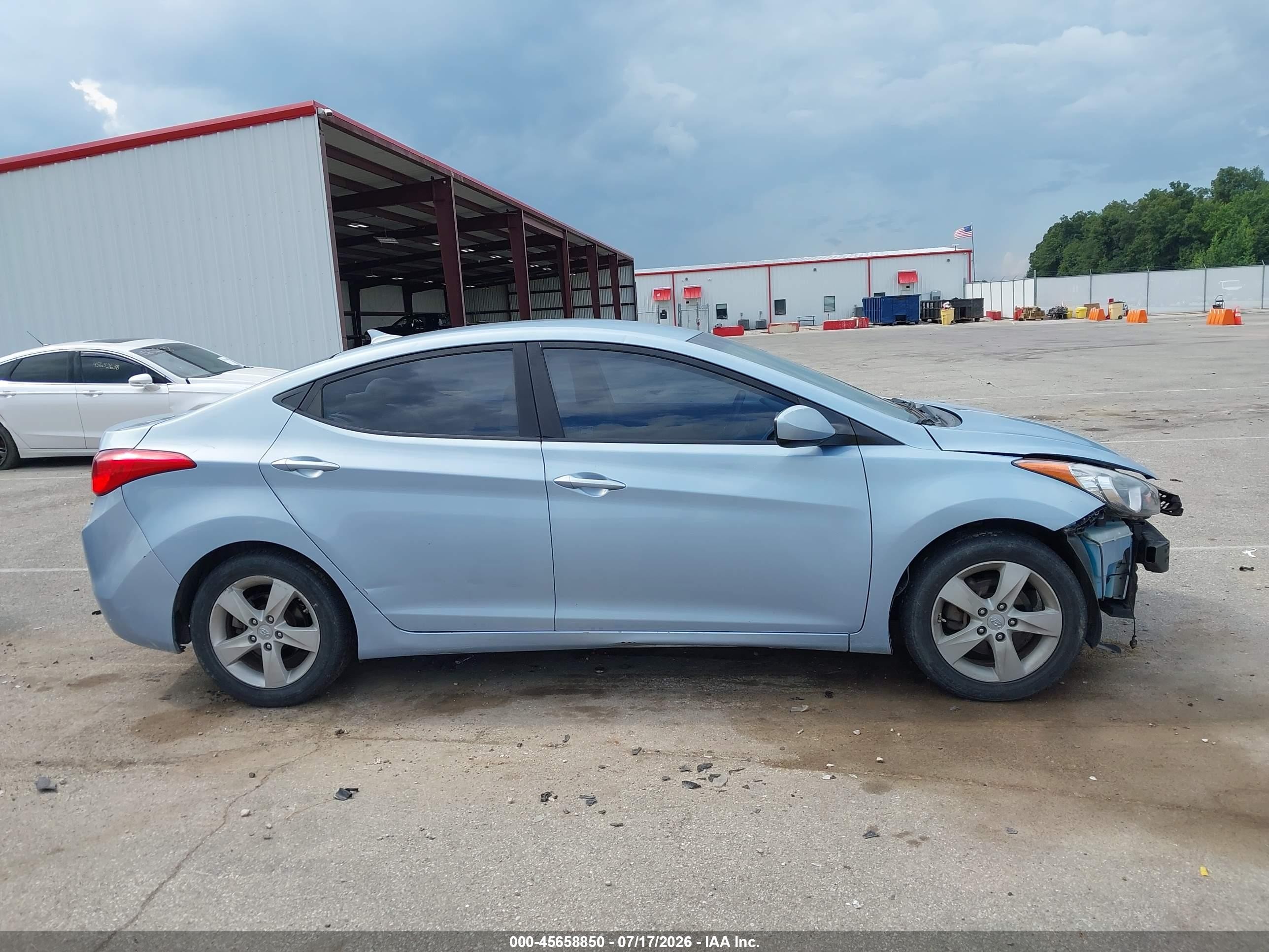 2012 Hyundai Elantra Gls (ulsan Plant) Blue vin: KMHDH4AE7CU272582