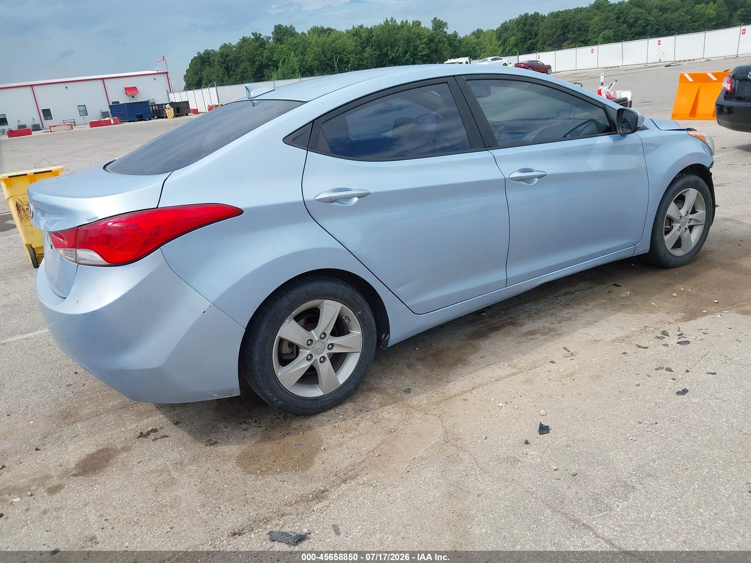 2012 Hyundai Elantra Gls (ulsan Plant) Blue vin: KMHDH4AE7CU272582