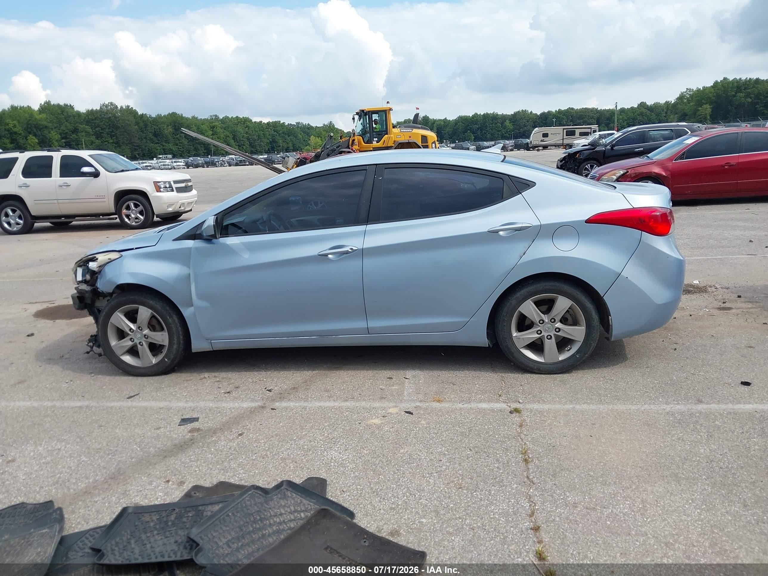 2012 Hyundai Elantra Gls (ulsan Plant) Blue vin: KMHDH4AE7CU272582