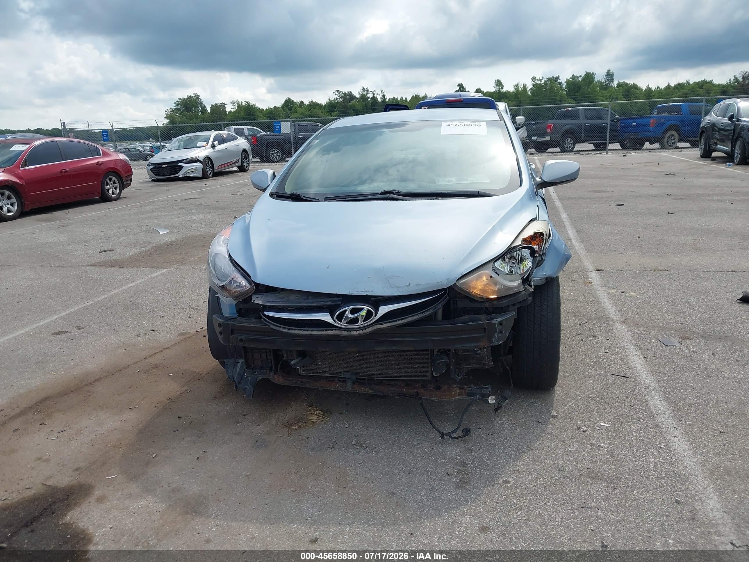 2012 Hyundai Elantra Gls (ulsan Plant) Blue vin: KMHDH4AE7CU272582