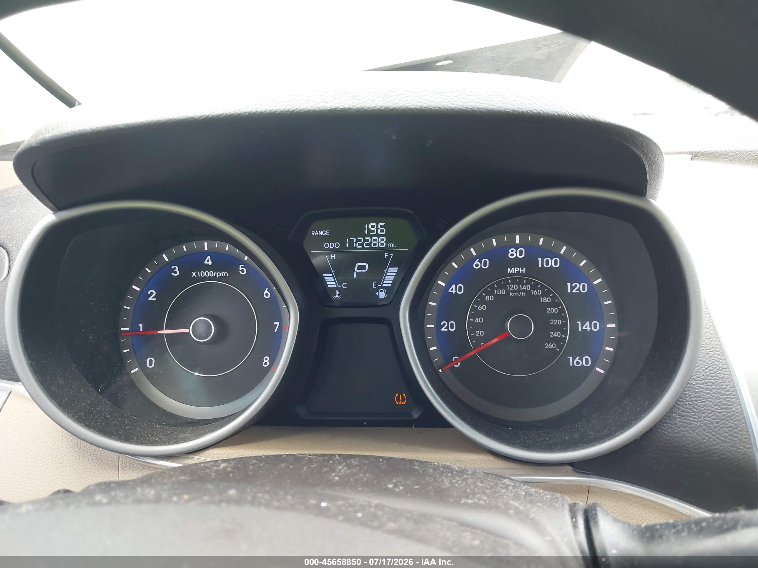 2012 Hyundai Elantra Gls (ulsan Plant) Blue vin: KMHDH4AE7CU272582