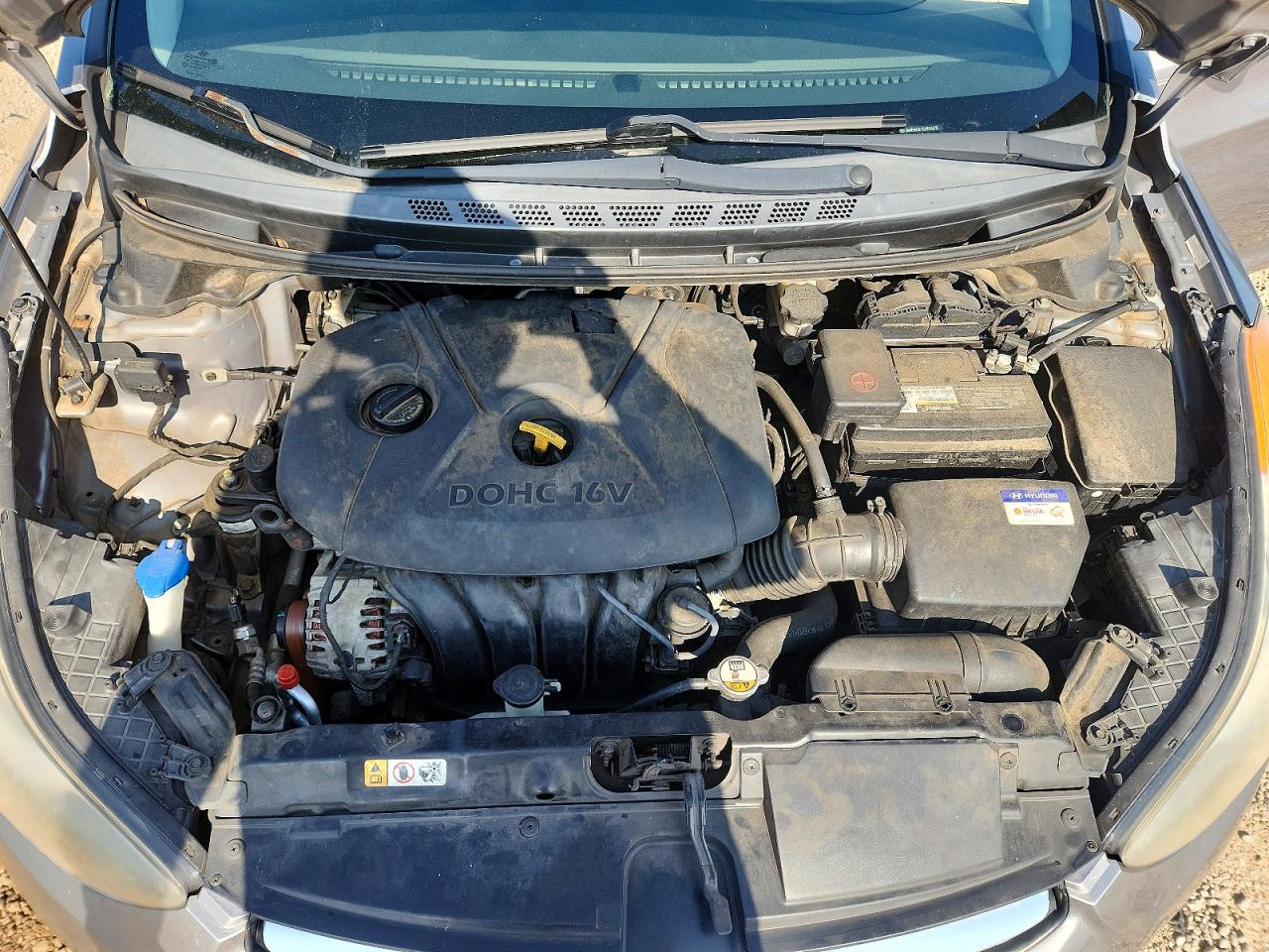 2012 Hyundai Elantra Gls Gray vin: KMHDH4AE7CU282478