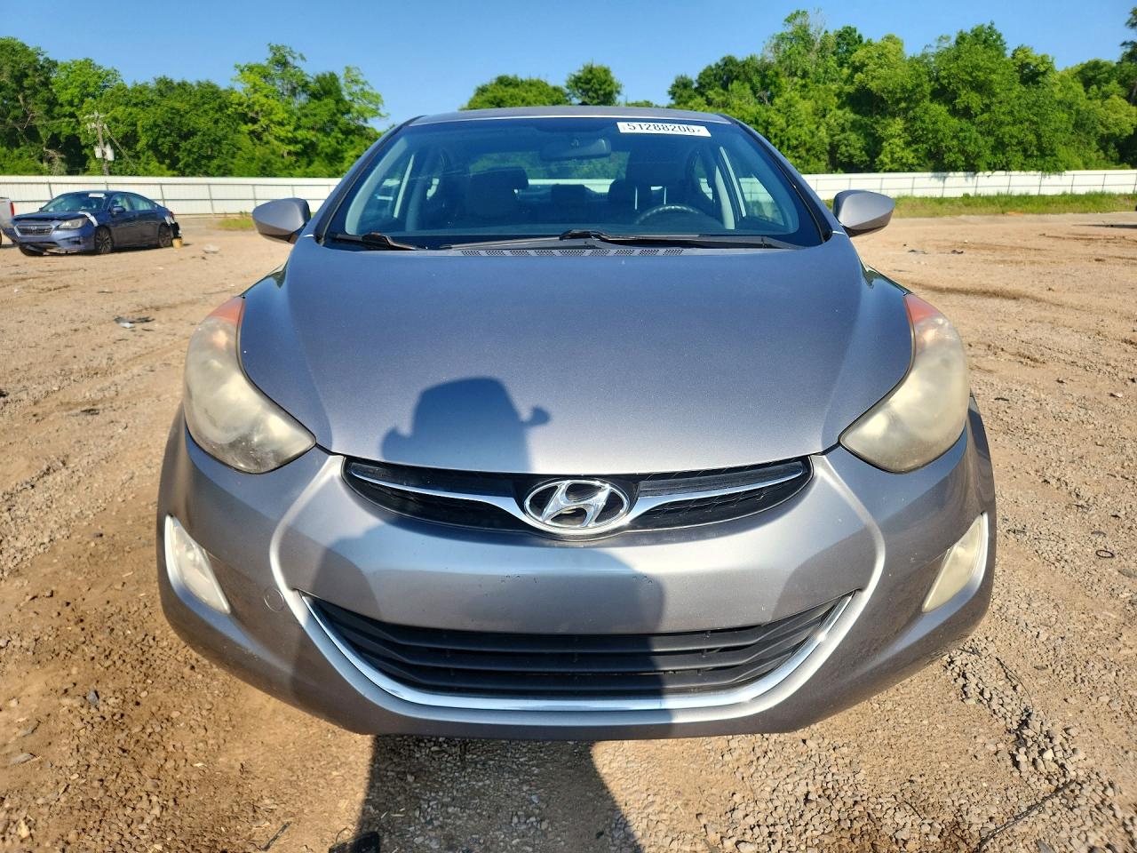 2012 Hyundai Elantra Gls Gray vin: KMHDH4AE7CU282478