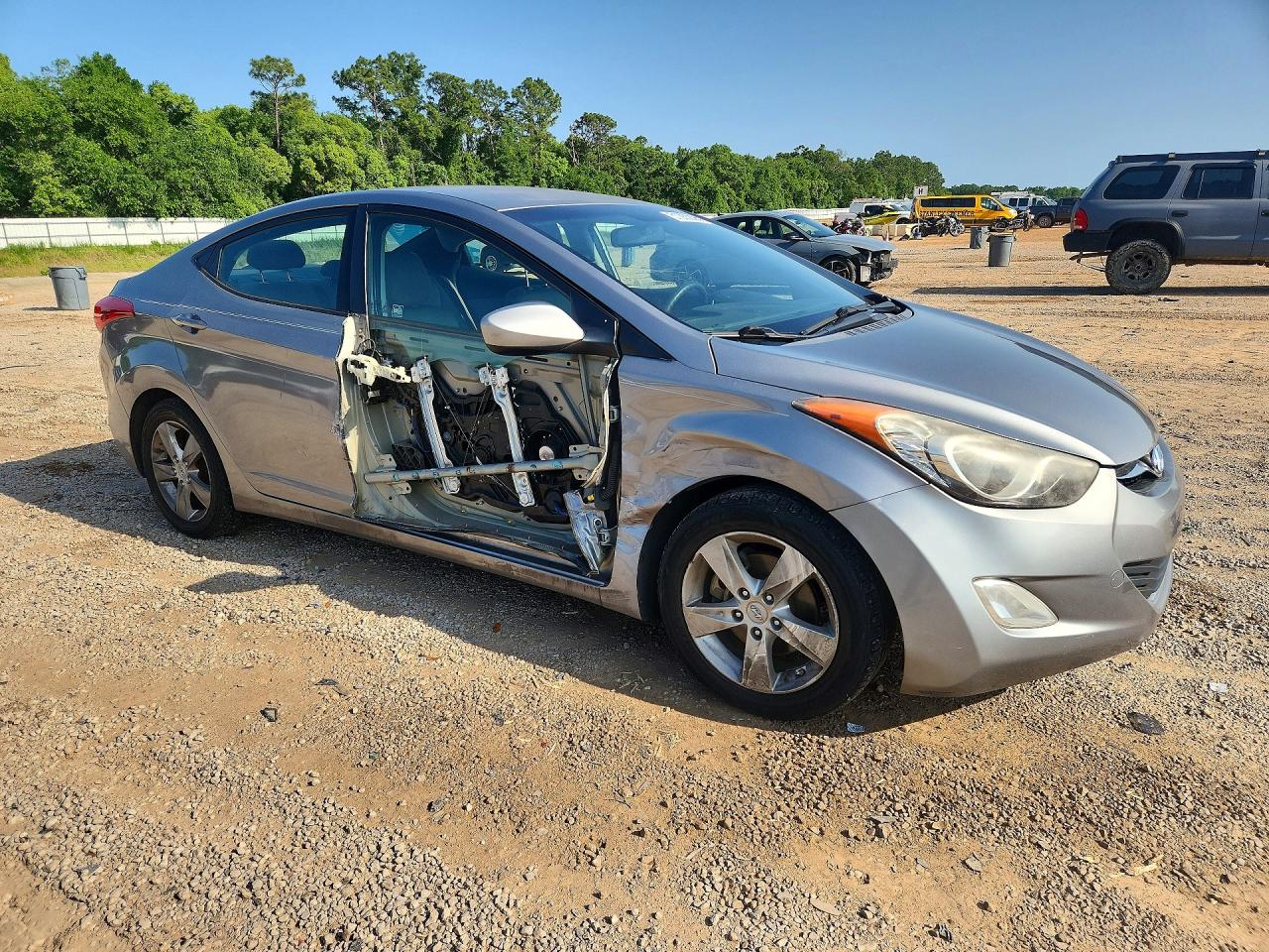 2012 Hyundai Elantra Gls Gray vin: KMHDH4AE7CU282478