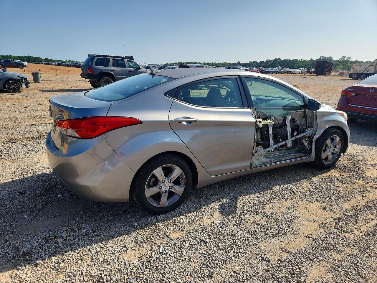 2012 Hyundai Elantra Gls Gray vin: KMHDH4AE7CU282478