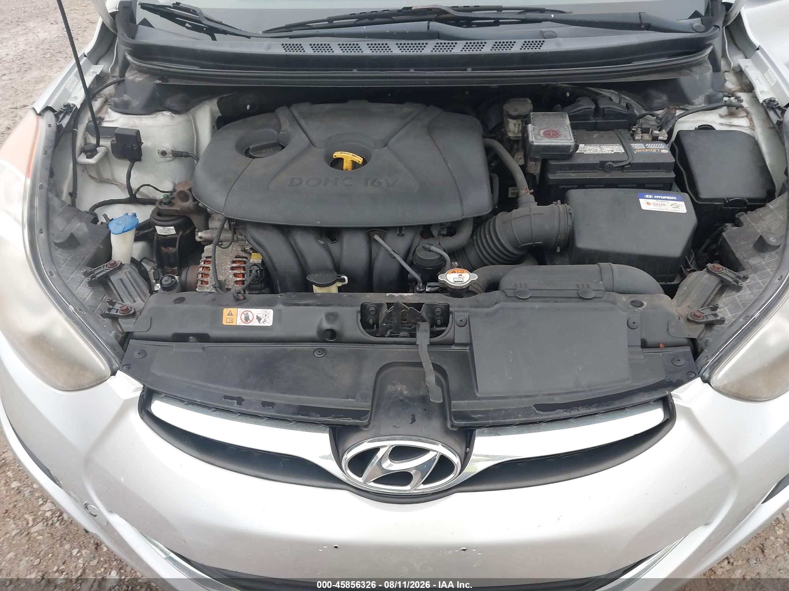 2012 Hyundai Elantra Gls (ulsan Plant) Silver vin: KMHDH4AE7CU283078