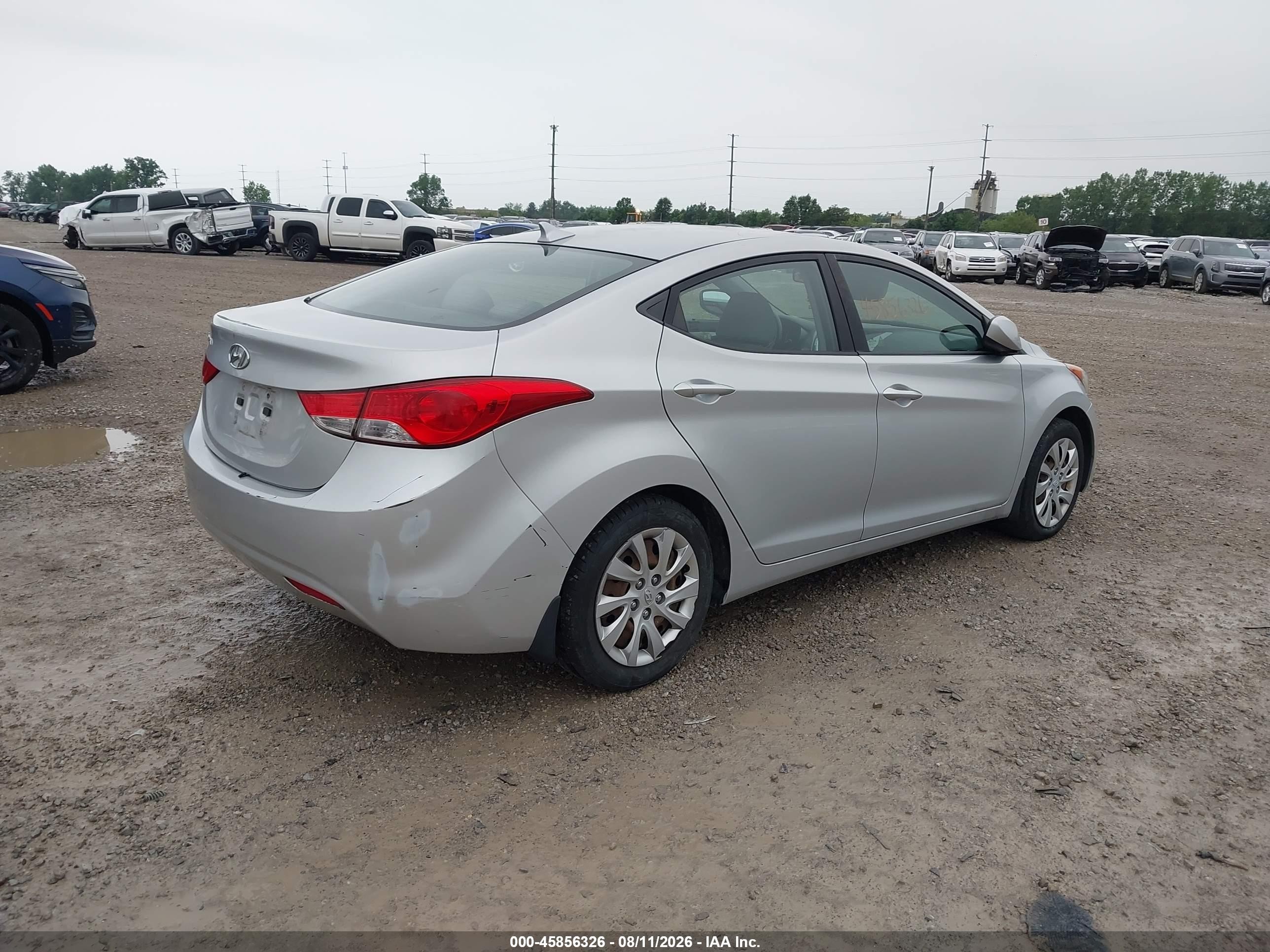 2012 Hyundai Elantra Gls (ulsan Plant) Silver vin: KMHDH4AE7CU283078
