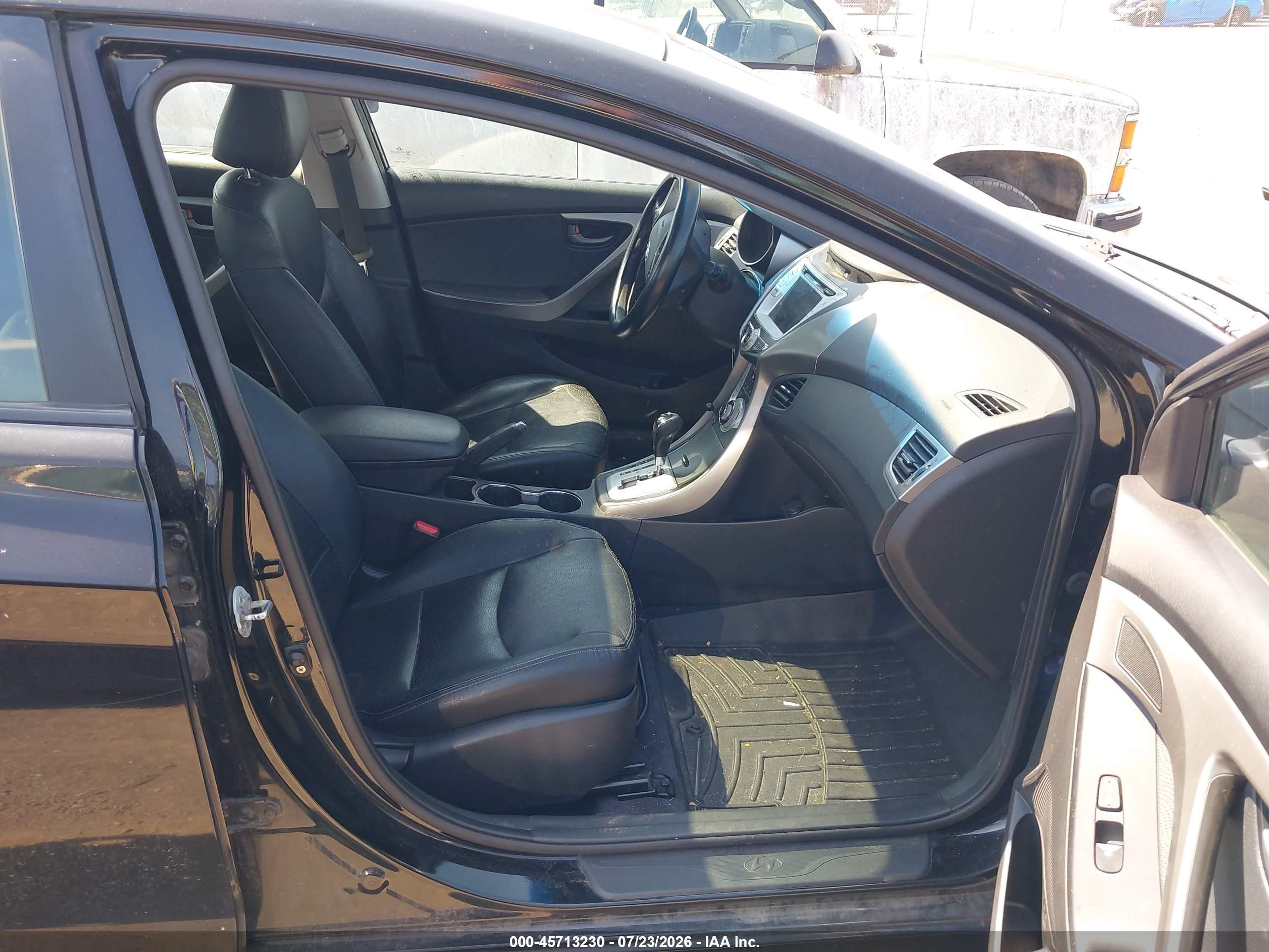 2012 Hyundai Elantra Limited (ulsan Plant) Black vin: KMHDH4AE7CU285851