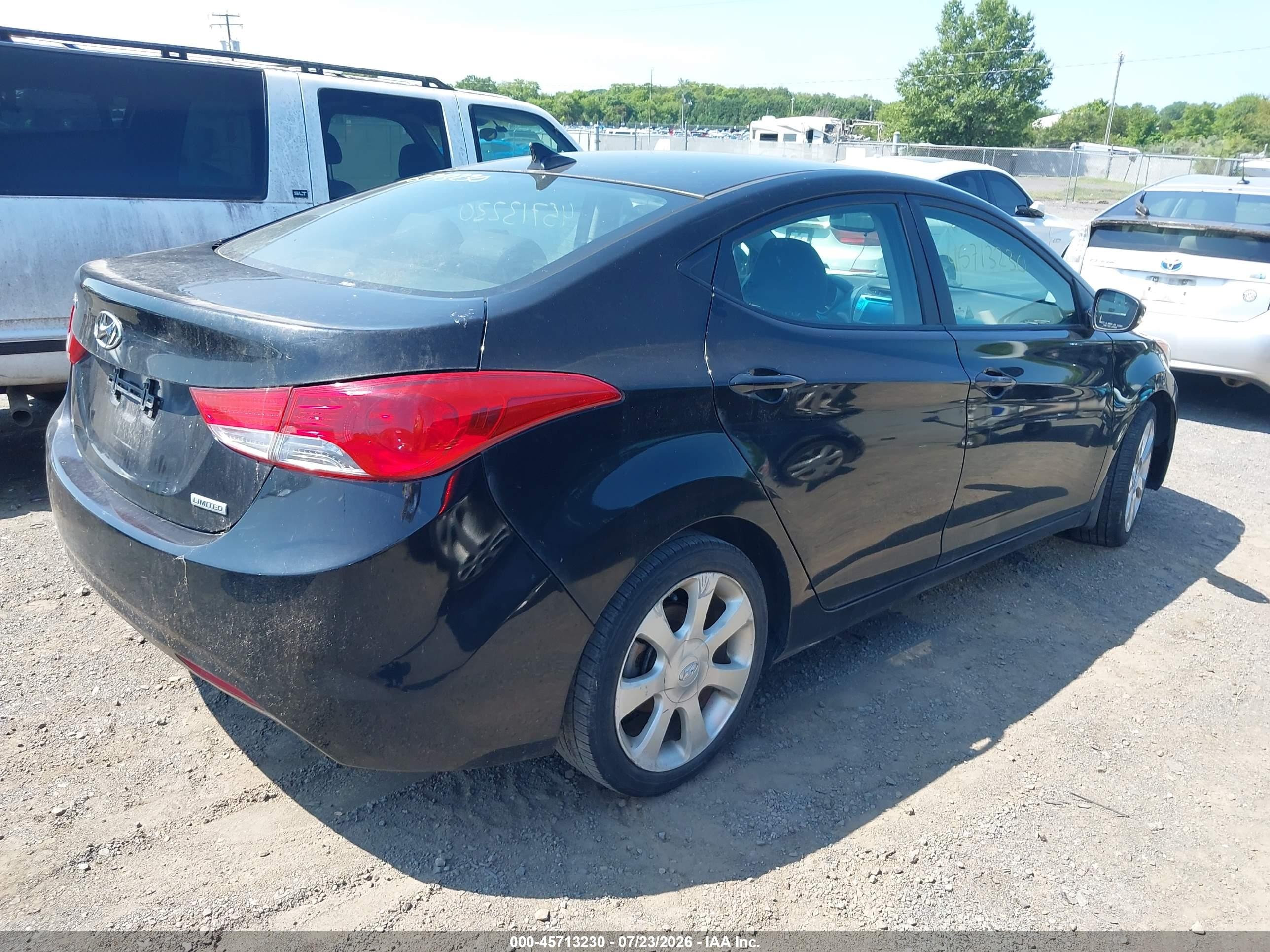2012 Hyundai Elantra Limited (ulsan Plant) Black vin: KMHDH4AE7CU285851