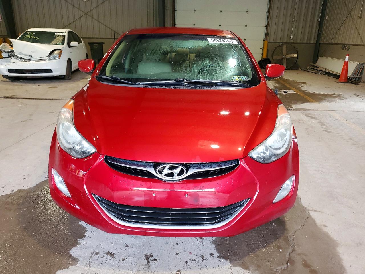 2012 Hyundai Elantra Gls Red vin: KMHDH4AE7CU289236