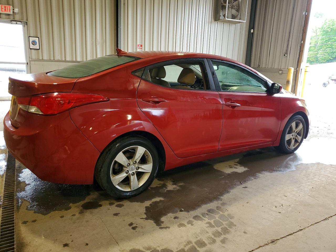 2012 Hyundai Elantra Gls Red vin: KMHDH4AE7CU289236