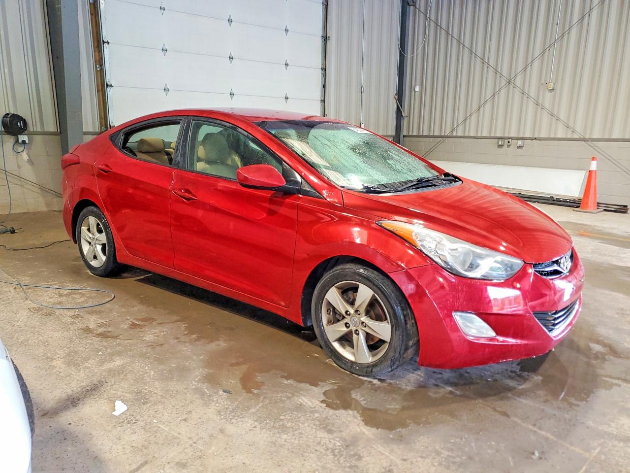 2012 Hyundai Elantra Gls Red vin: KMHDH4AE7CU289236