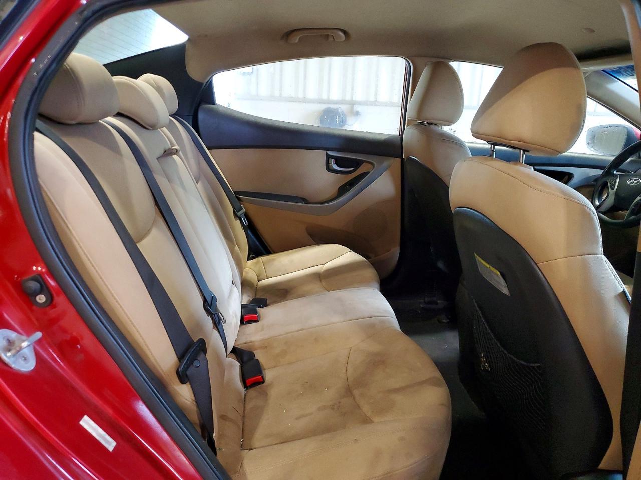 2012 Hyundai Elantra Gls Red vin: KMHDH4AE7CU289236