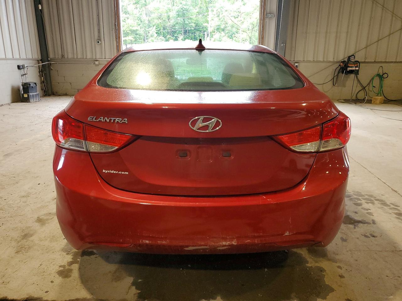 2012 Hyundai Elantra Gls Red vin: KMHDH4AE7CU289236
