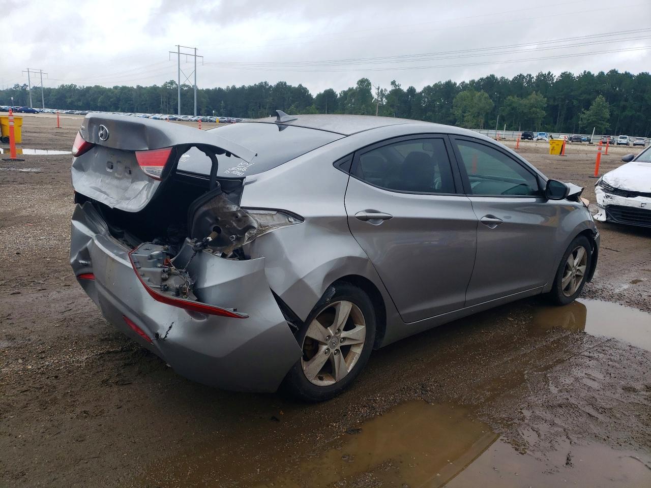 2012 Hyundai Elantra Gls Gray vin: KMHDH4AE7CU290001