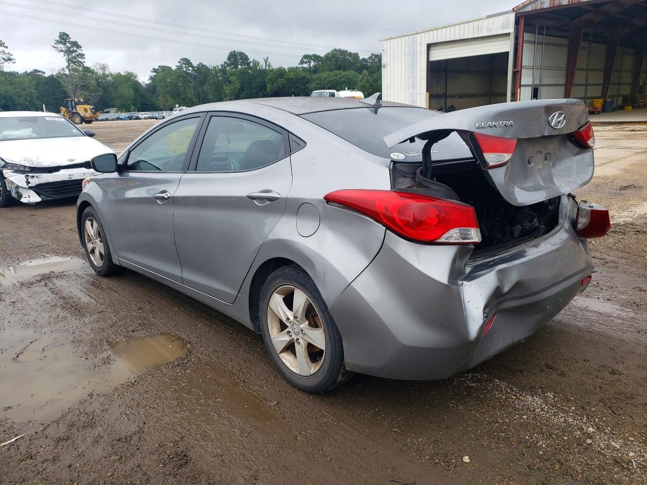 2012 Hyundai Elantra Gls Gray vin: KMHDH4AE7CU290001