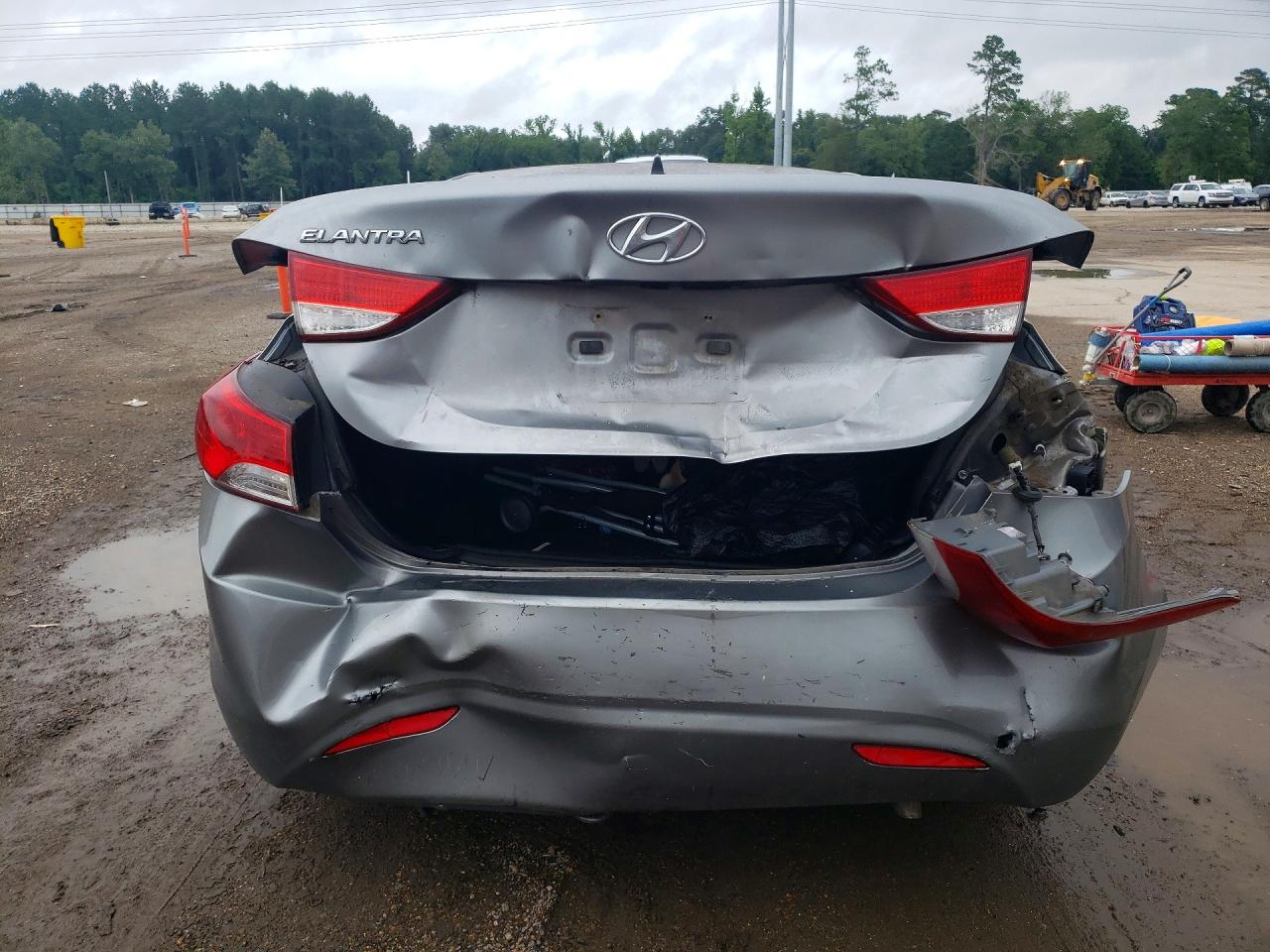 2012 Hyundai Elantra Gls Gray vin: KMHDH4AE7CU290001