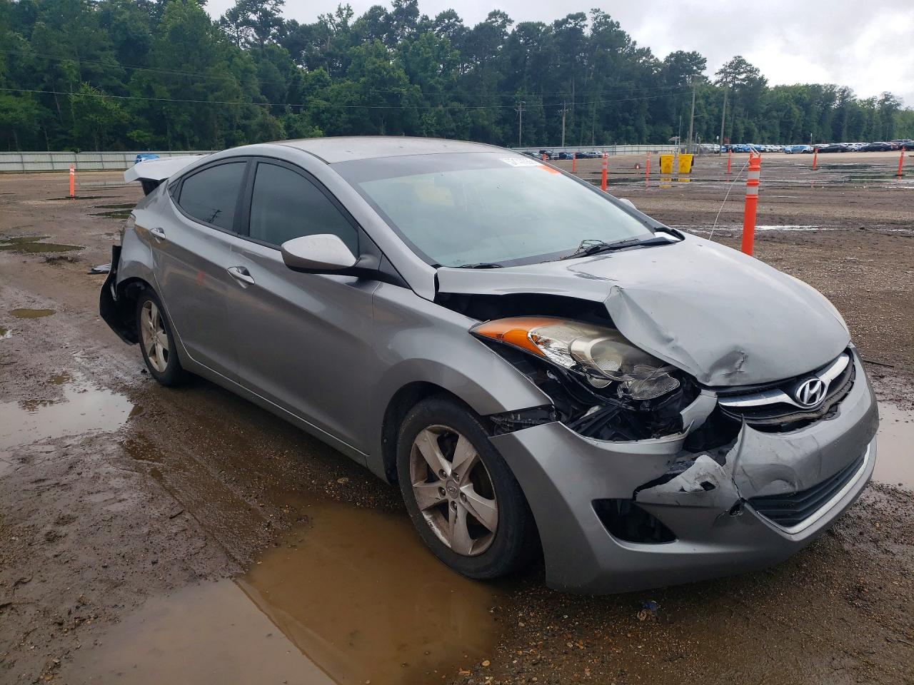 2012 Hyundai Elantra Gls Gray vin: KMHDH4AE7CU290001