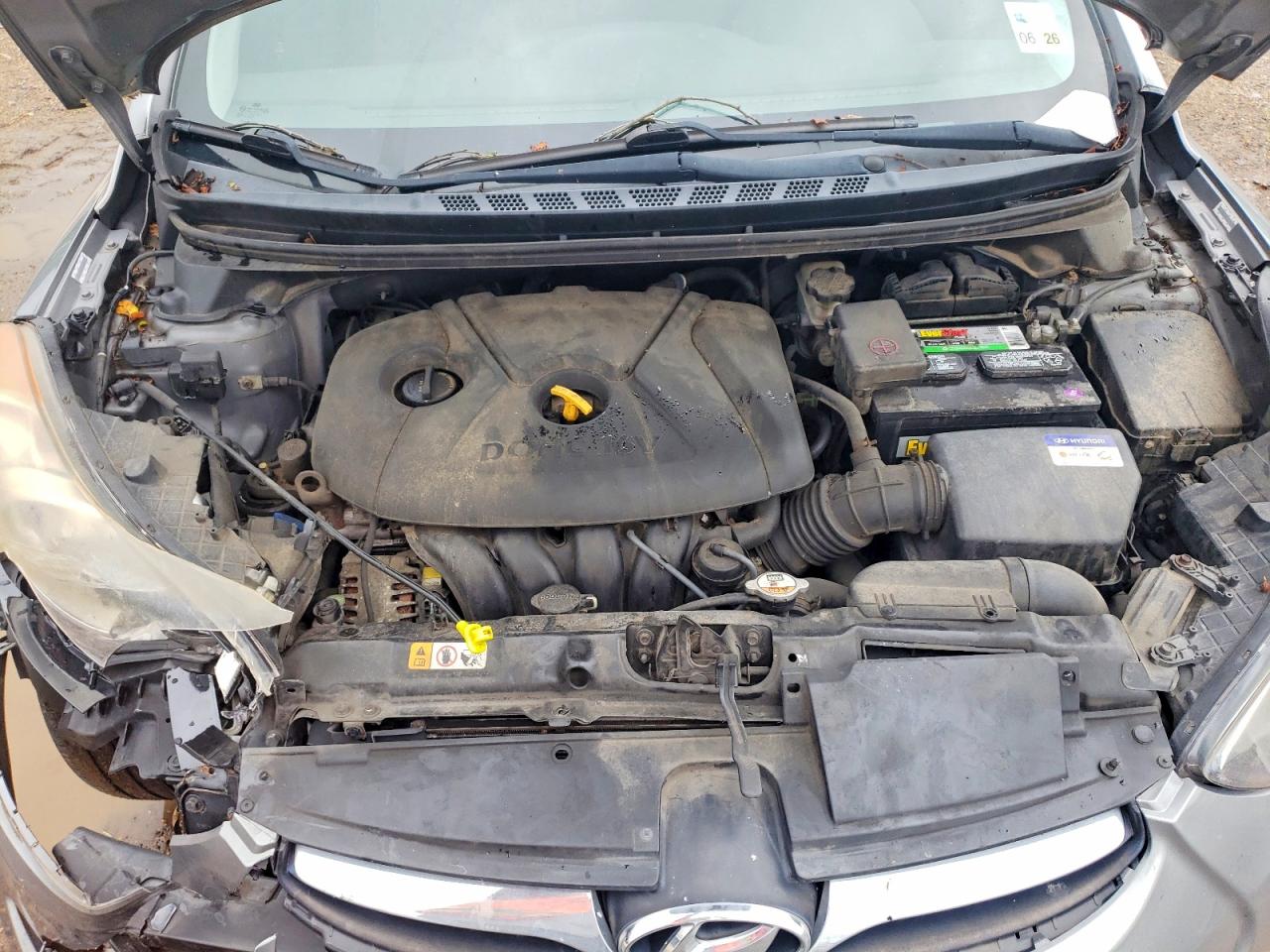 2012 Hyundai Elantra Gls Gray vin: KMHDH4AE7CU290001