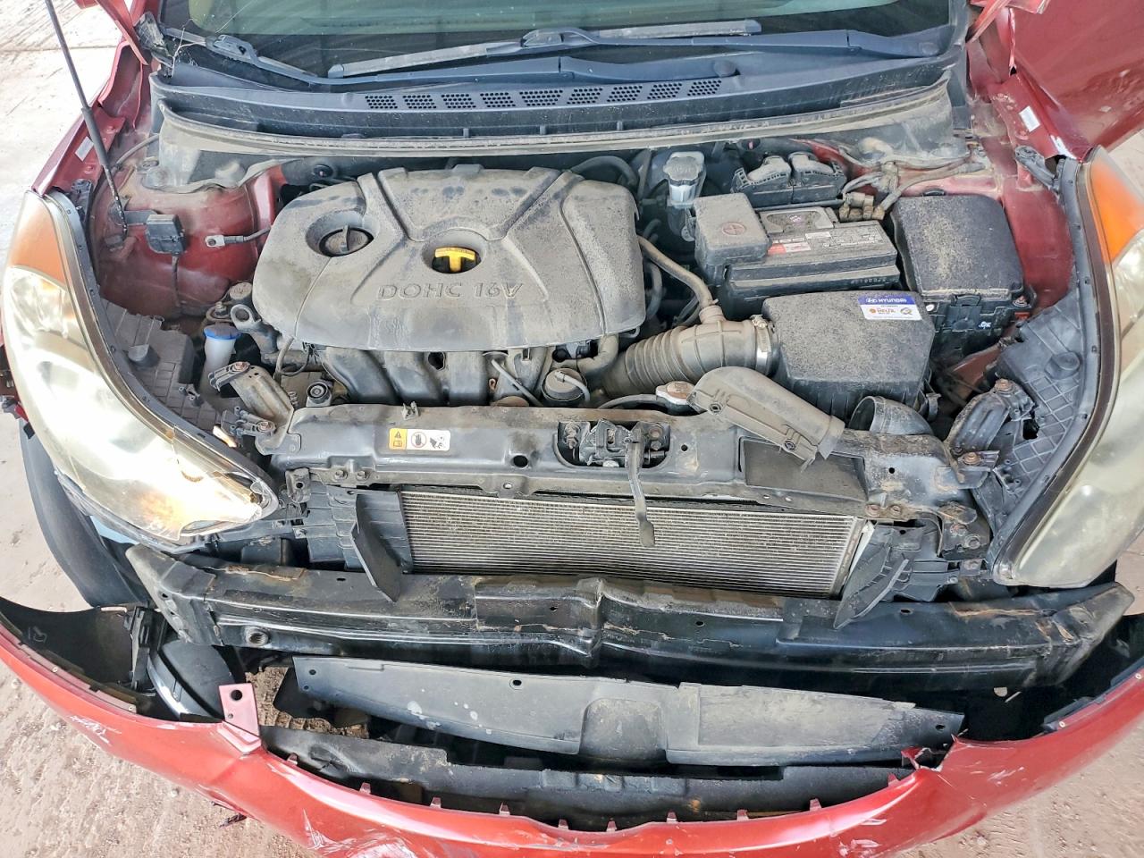 2012 Hyundai Elantra Gls Красный vin: KMHDH4AE7CU297353