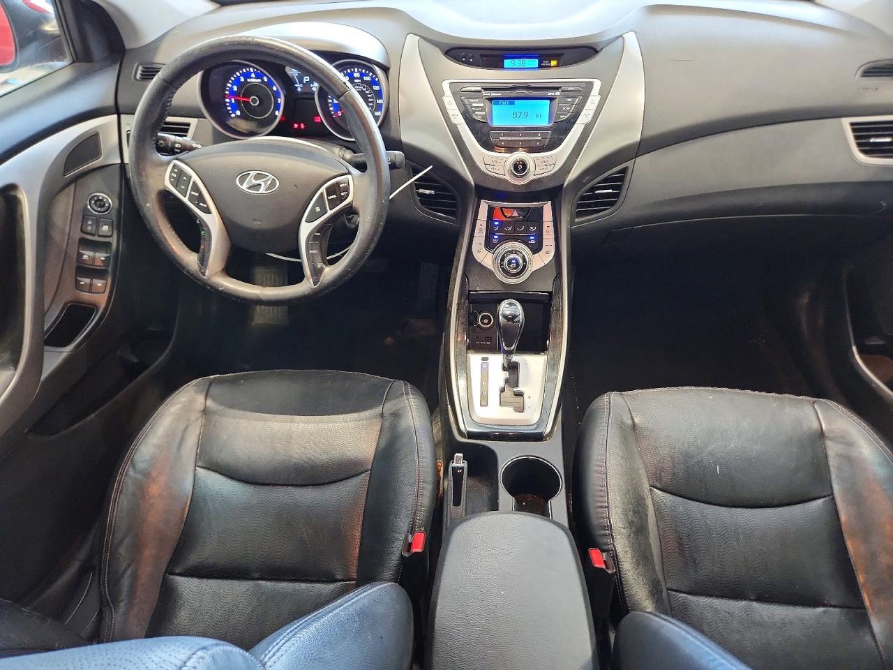 2012 Hyundai Elantra Limited Burgundy vin: KMHDH4AE7CU308884
