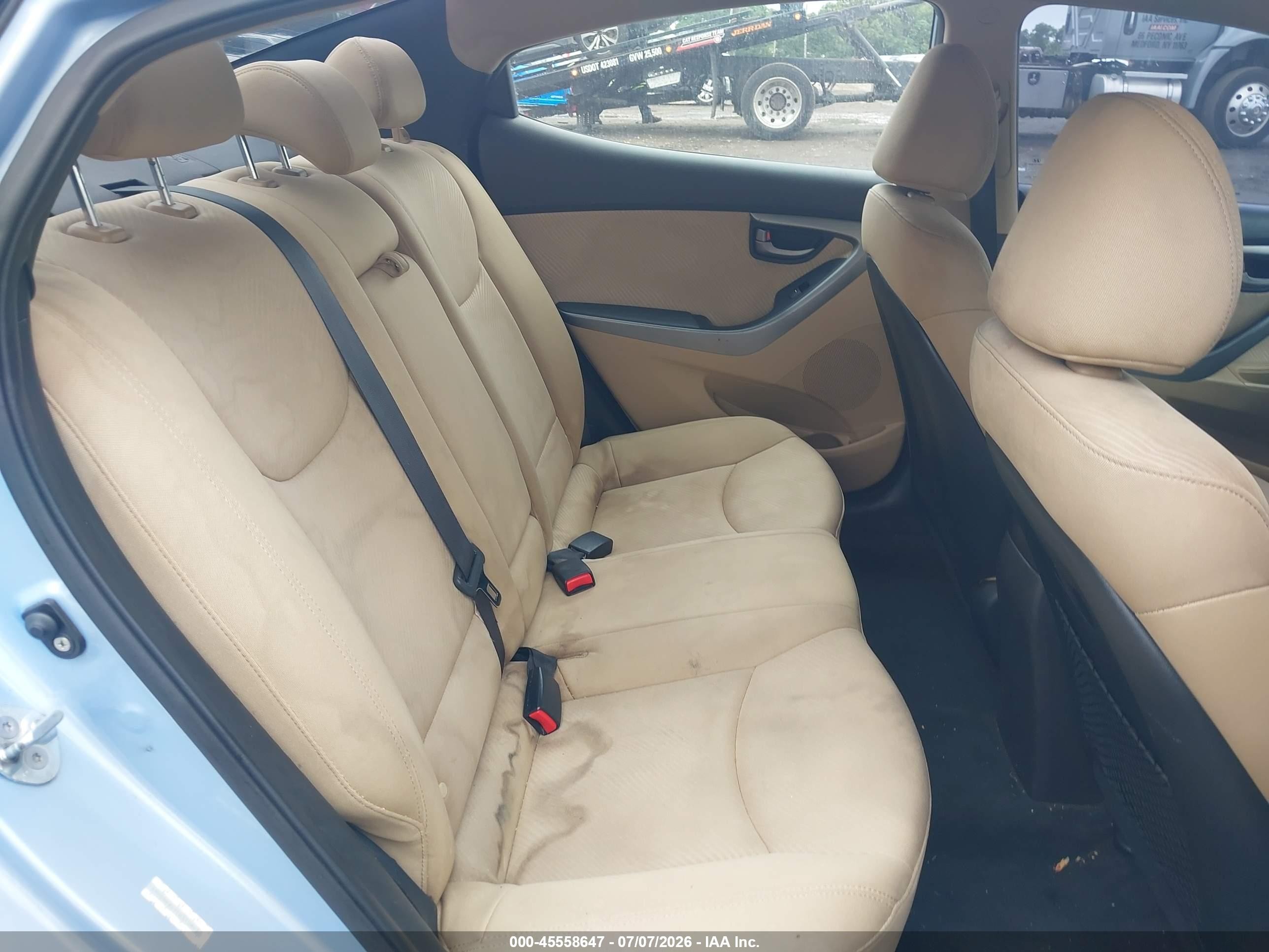 2012 Hyundai Elantra Gls (ulsan Plant) Blue vin: KMHDH4AE7CU310893