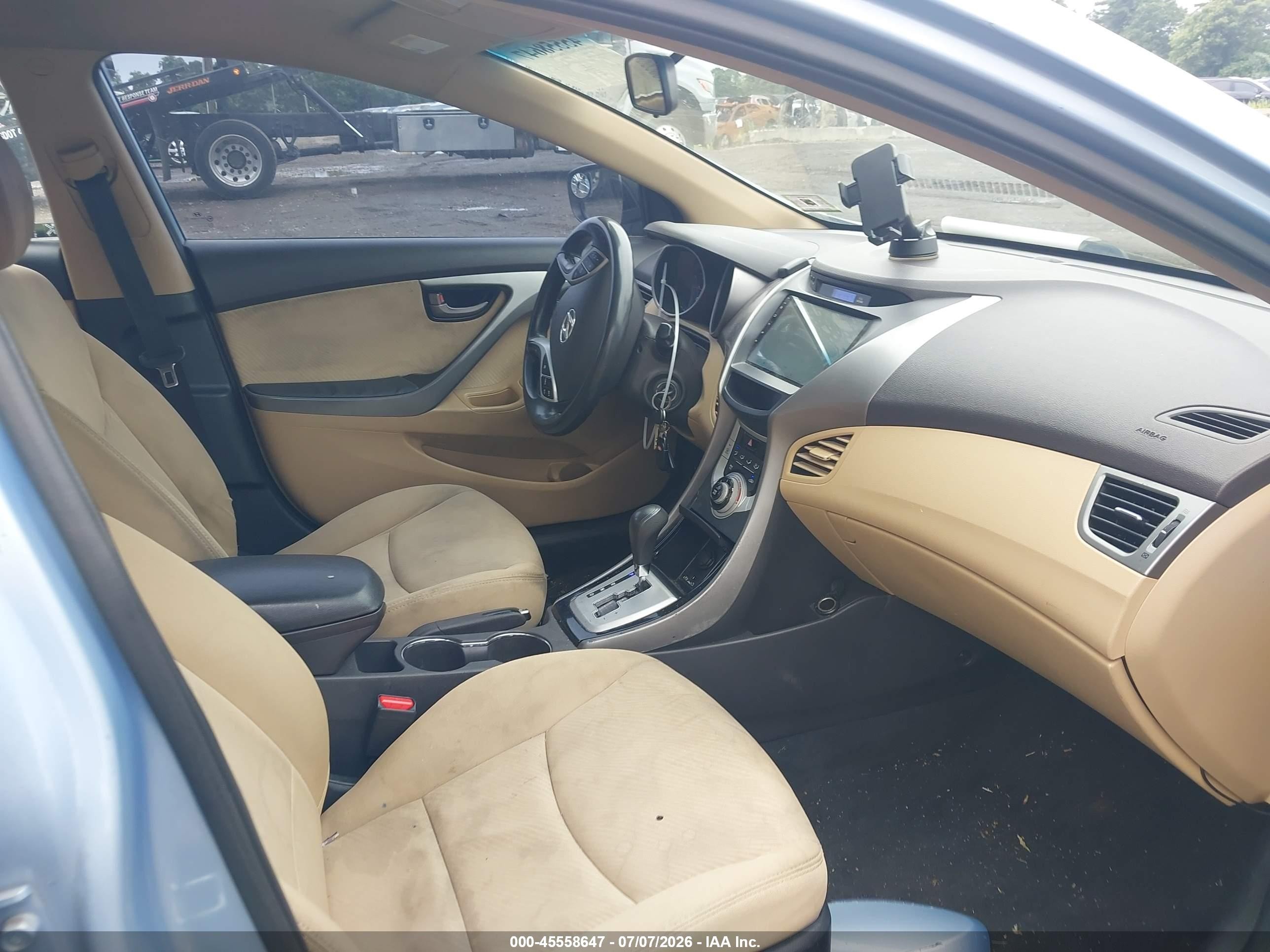 2012 Hyundai Elantra Gls (ulsan Plant) Blue vin: KMHDH4AE7CU310893