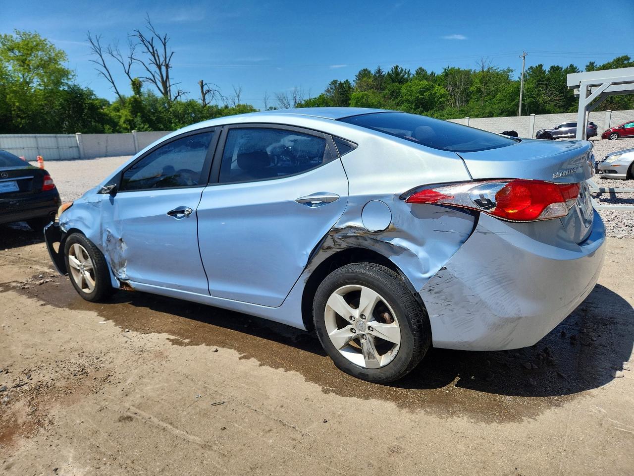 2012 Hyundai Elantra Gls/limited Blue vin: KMHDH4AE7CU322882