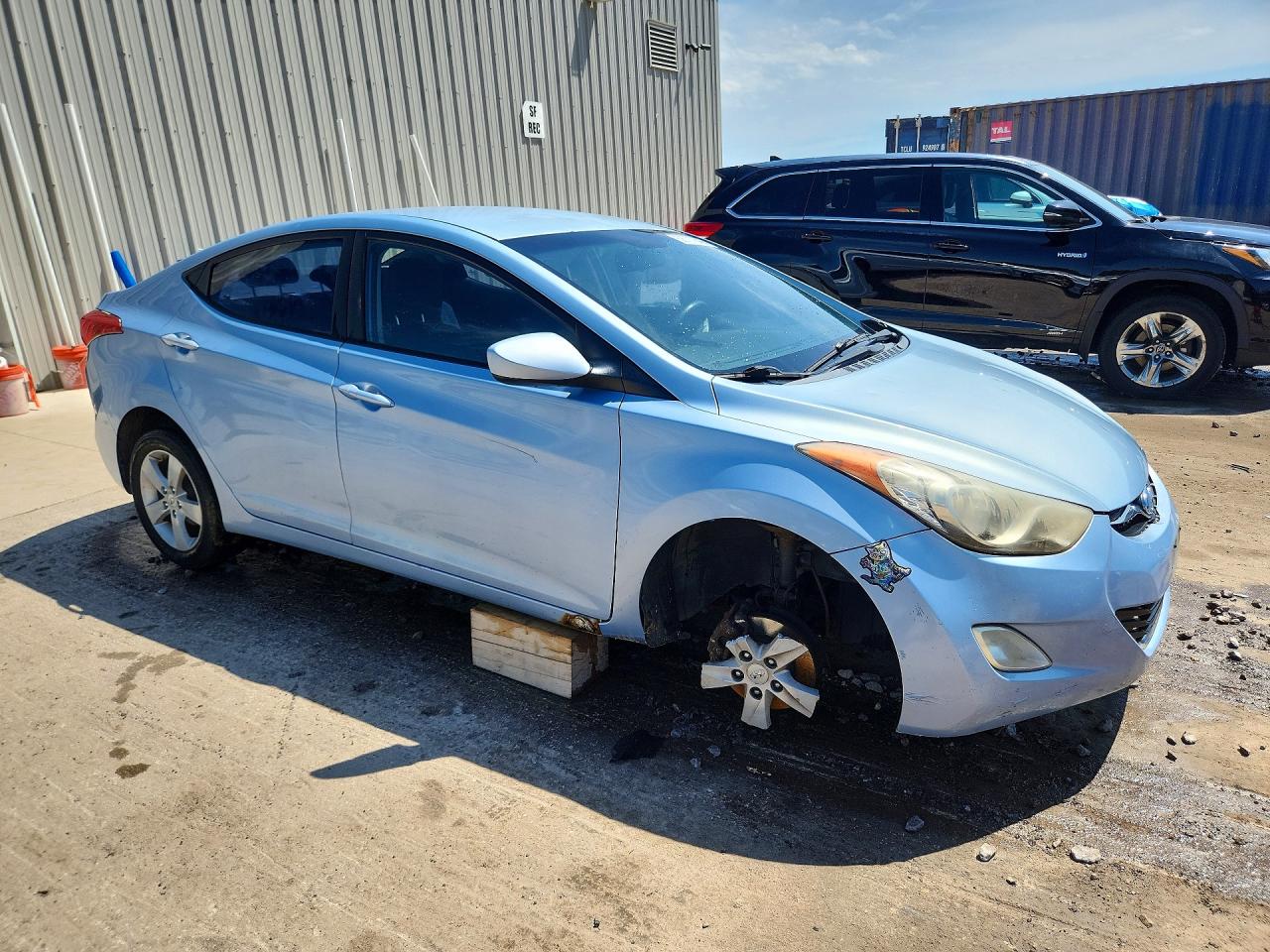 2012 Hyundai Elantra Gls/limited Blue vin: KMHDH4AE7CU322882